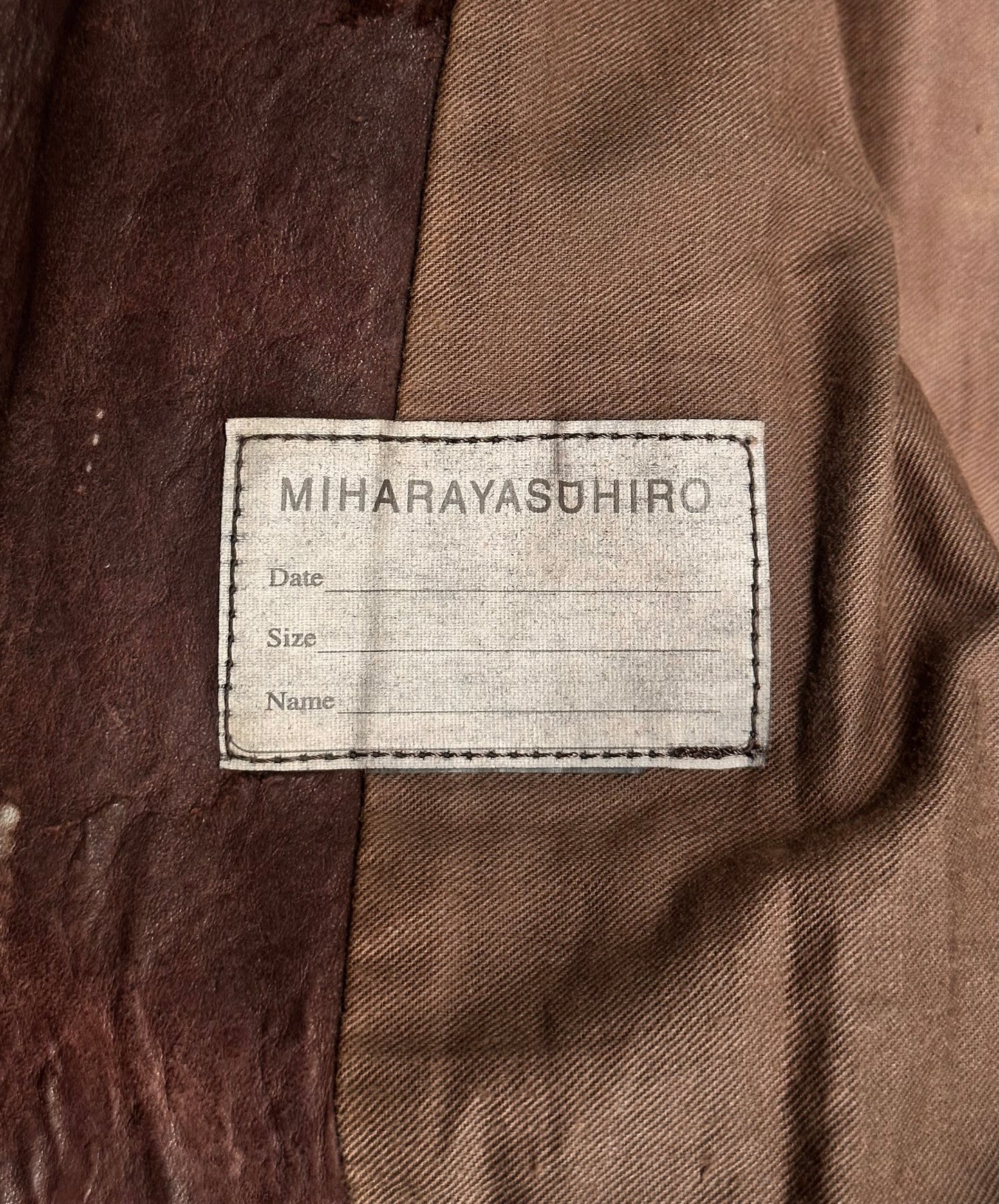 MiharaYasuhiro AW03 Distressed Multi-zip Lambskin Leather Jacket
