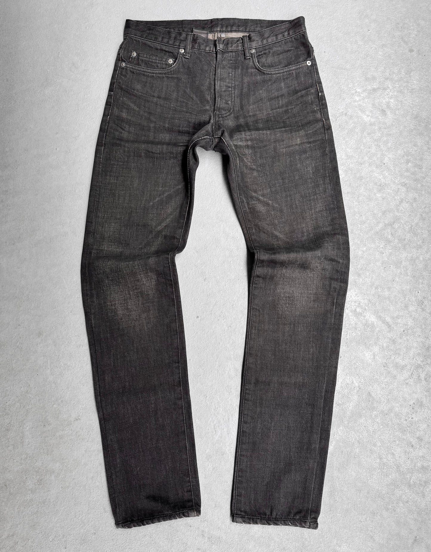 DIOR HOMME by Hedi Slimane AW03-04 “Luster” Washed Black Bootcut Denim