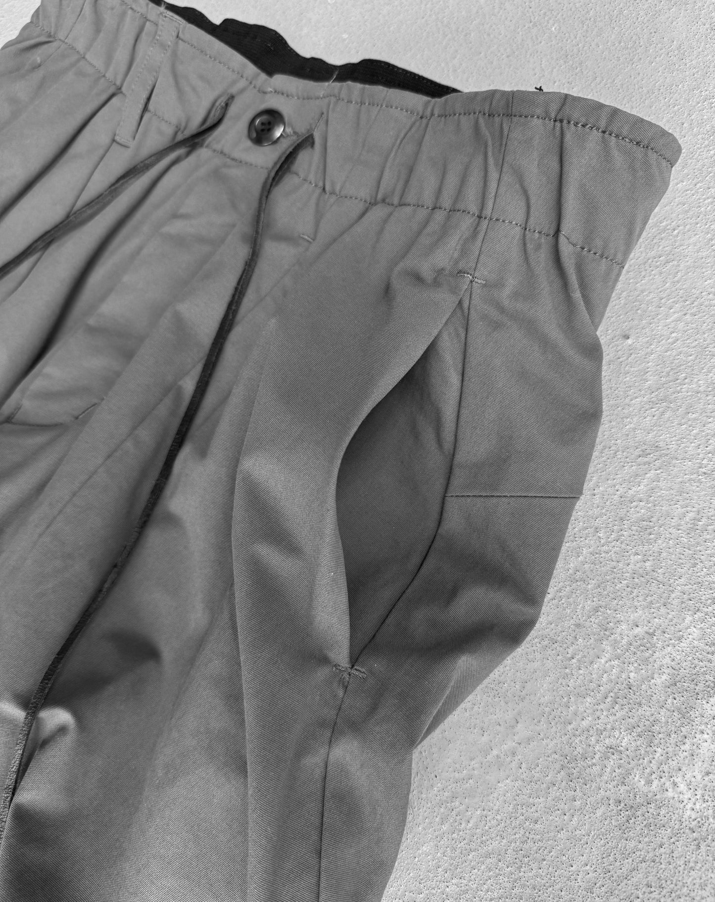 ATTACHMENT by Kazuyuki Kumagai Nylon Pleated Drop-crotch Shorts