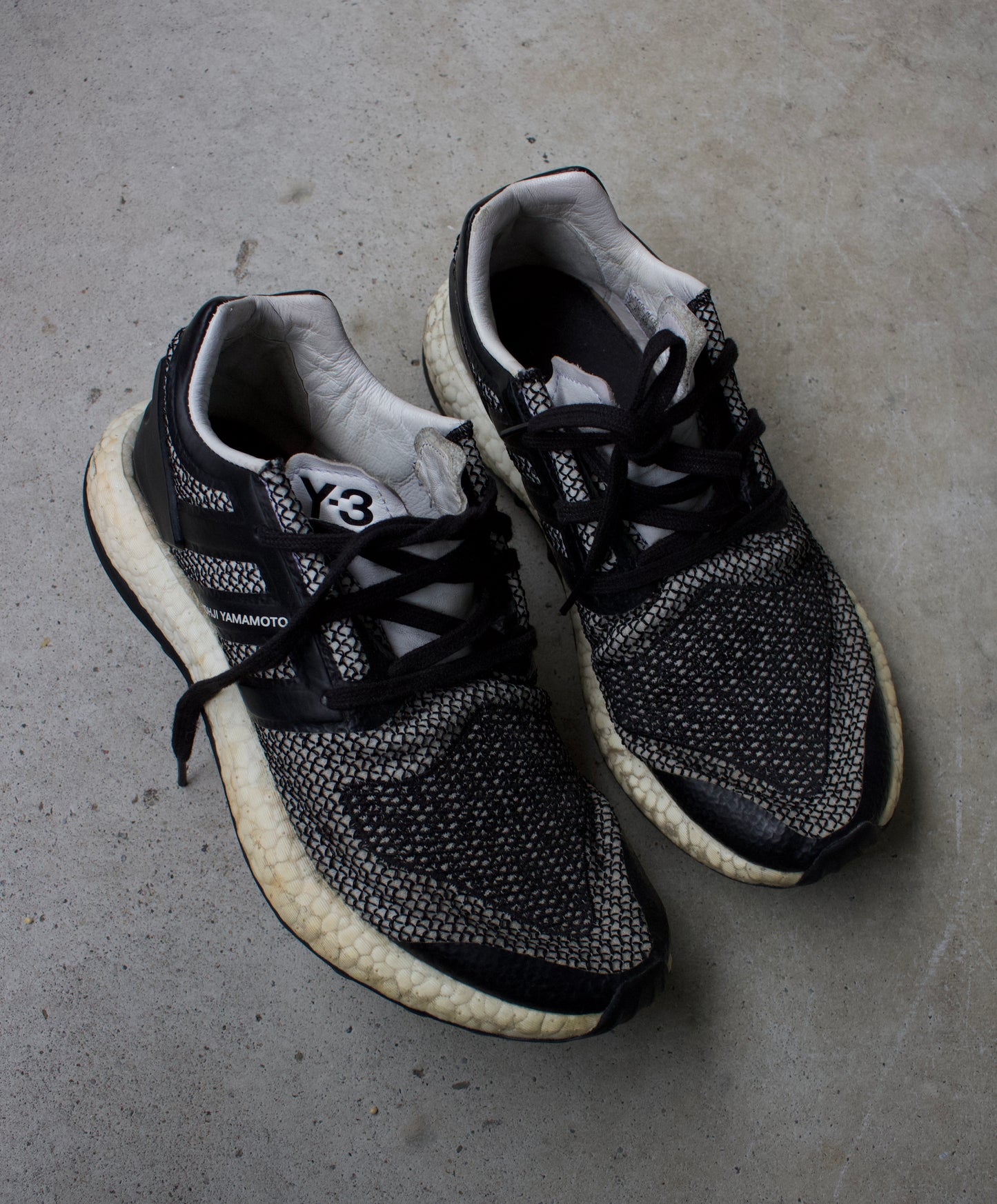 Y-3 by Yohji Yamamoto x Adidas Woven Boost Runner Sneakers