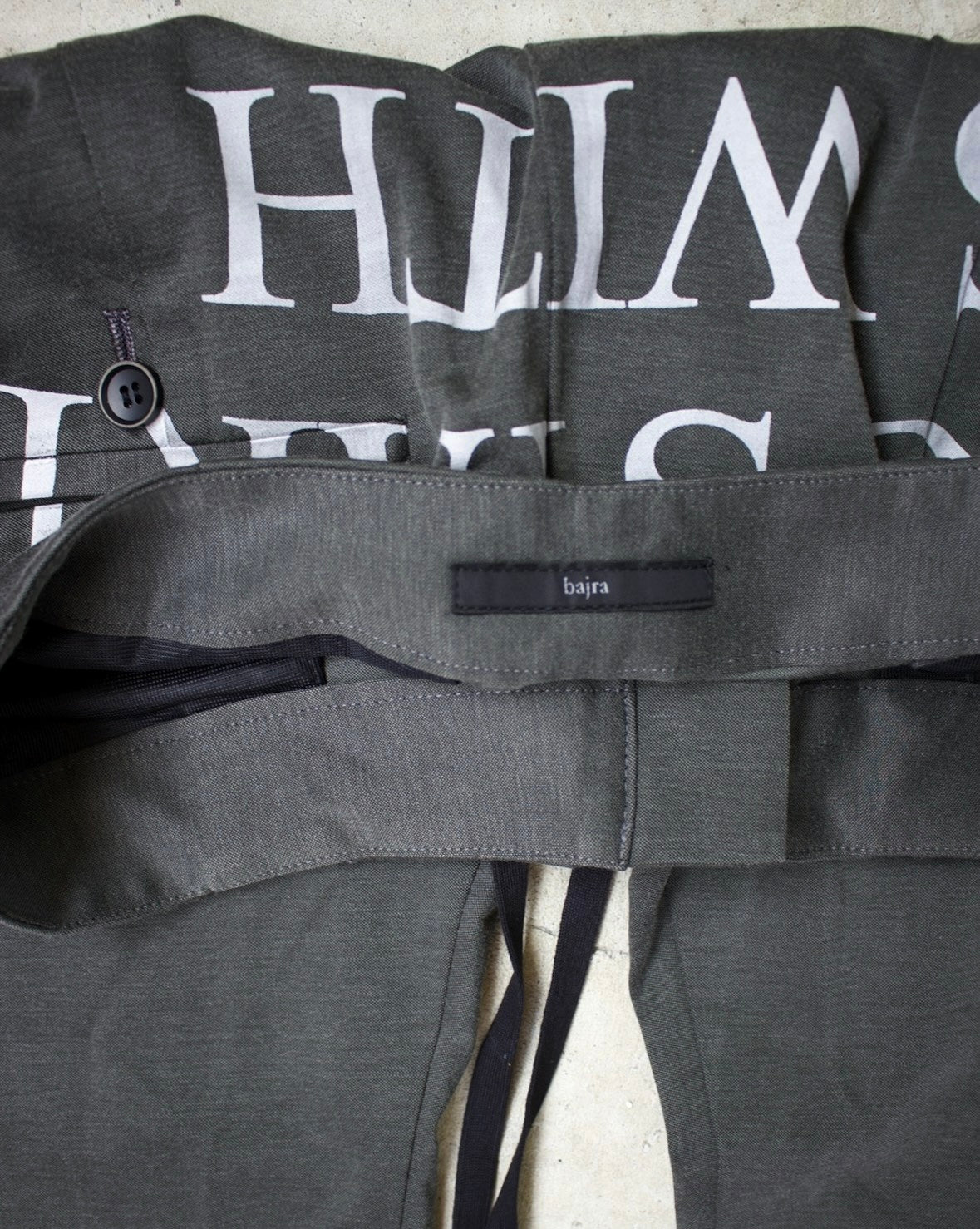 Bajra 00s Slogan Cropped Bondage Sweatpants