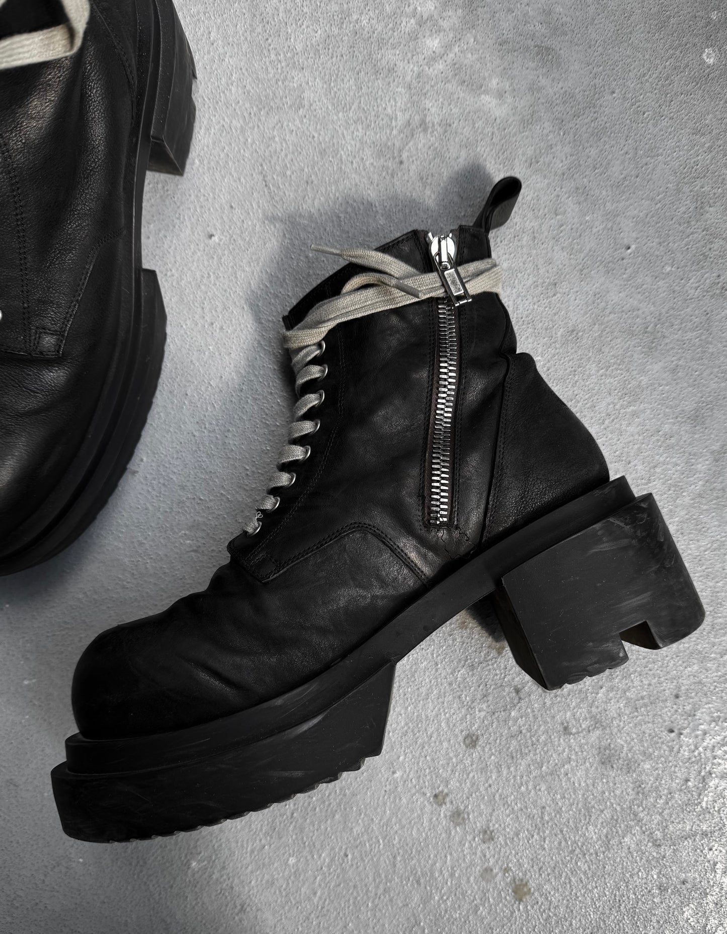Rick Owens SS24 "LIDO" Low Army Bogun Boots