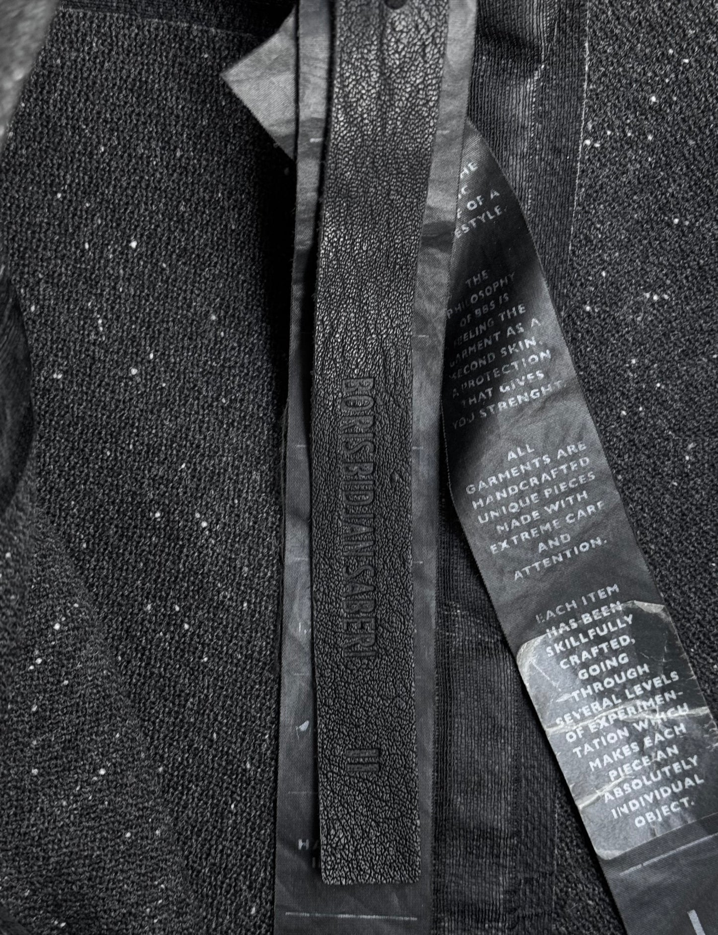 Boris Bidjan Saberi SS16 Taped Seam Wool Hooded Shell Jacket