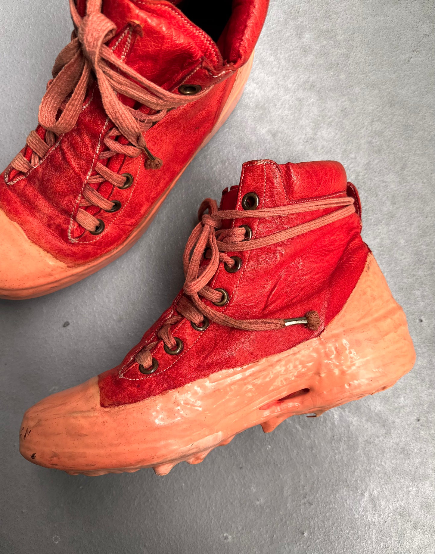 Carol Christian Poell ‘AM/2524 ROOMS-PTC/13’ Object-dyed Kangaroo Leather Drip Sneakers