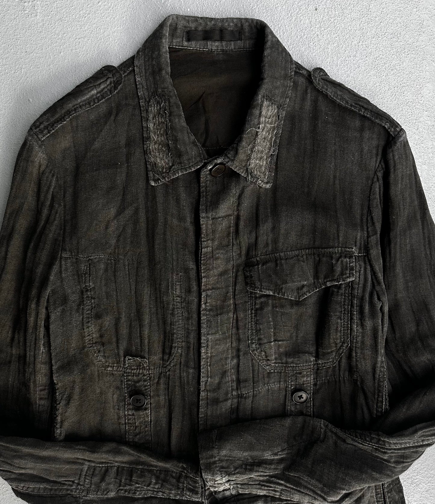 Y’s by Yohji Yamamoto SS07 Garment-Dyed Military Shirt
