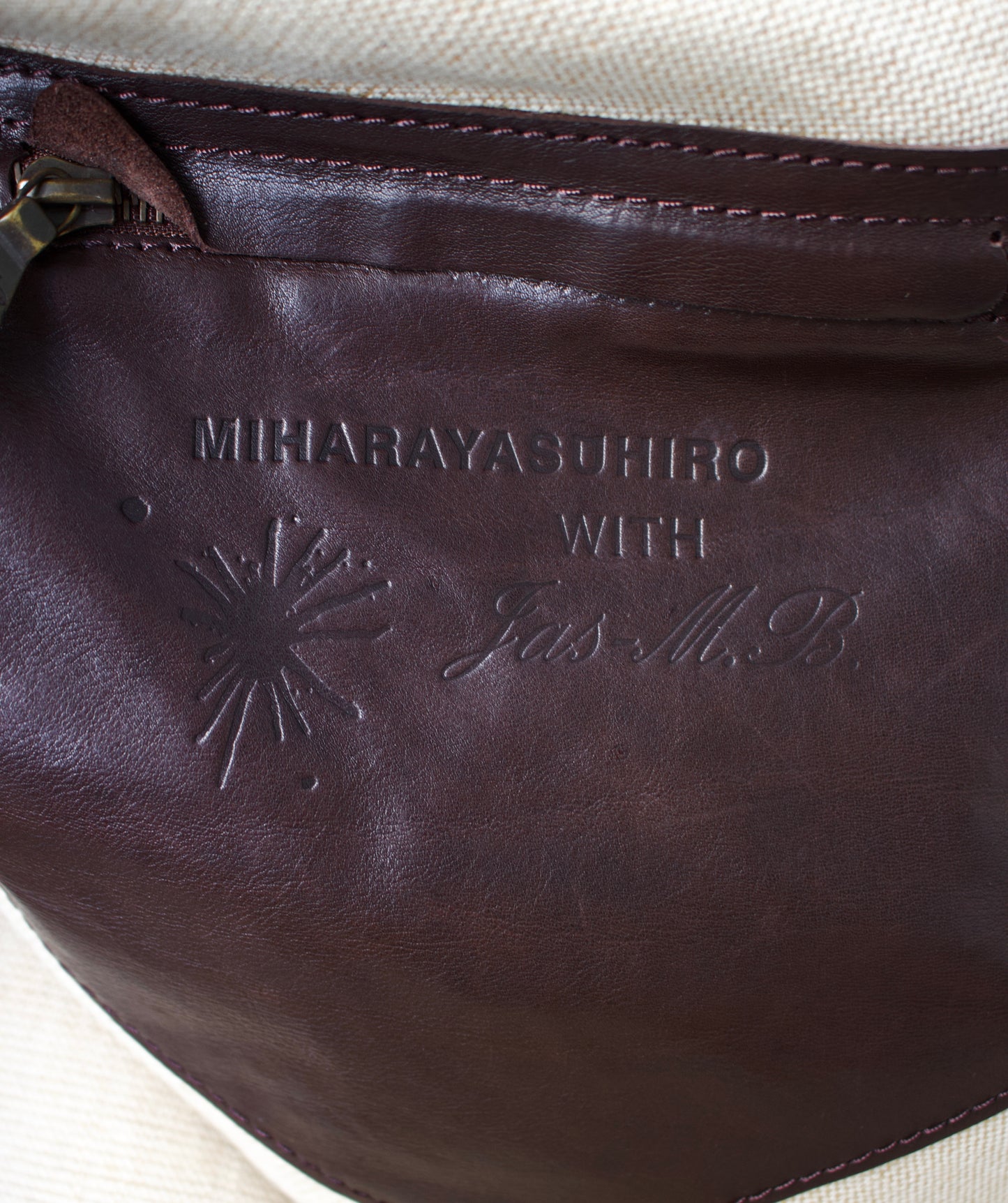 MiharaYasuhiro x Jas M.B SS09 ‘Boston’ Tornado Zip Brown Steerhide Leather HandBag