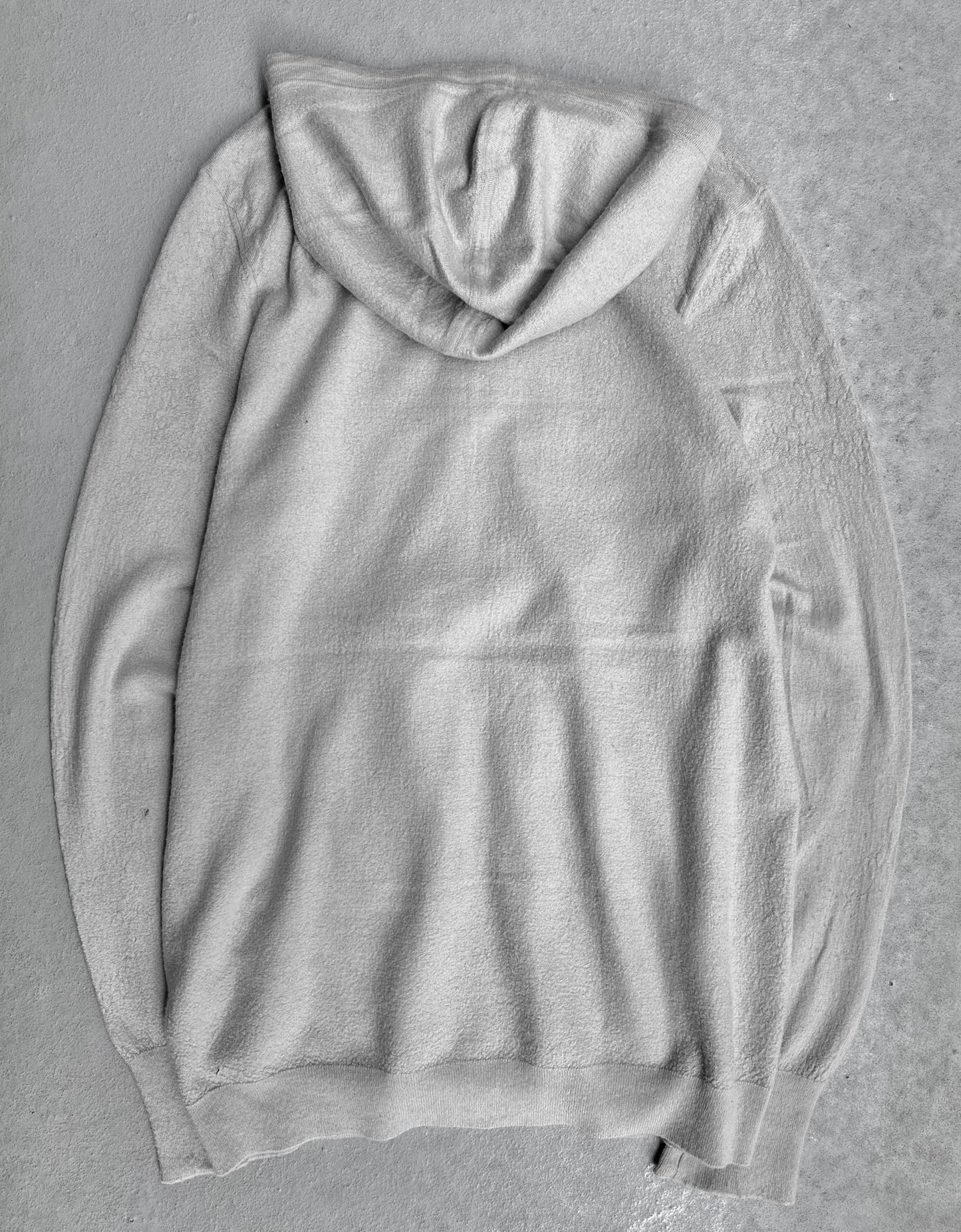 Rick Owens AW15 “SPHINX” Pearl Cashmere Zip-up Hoodie