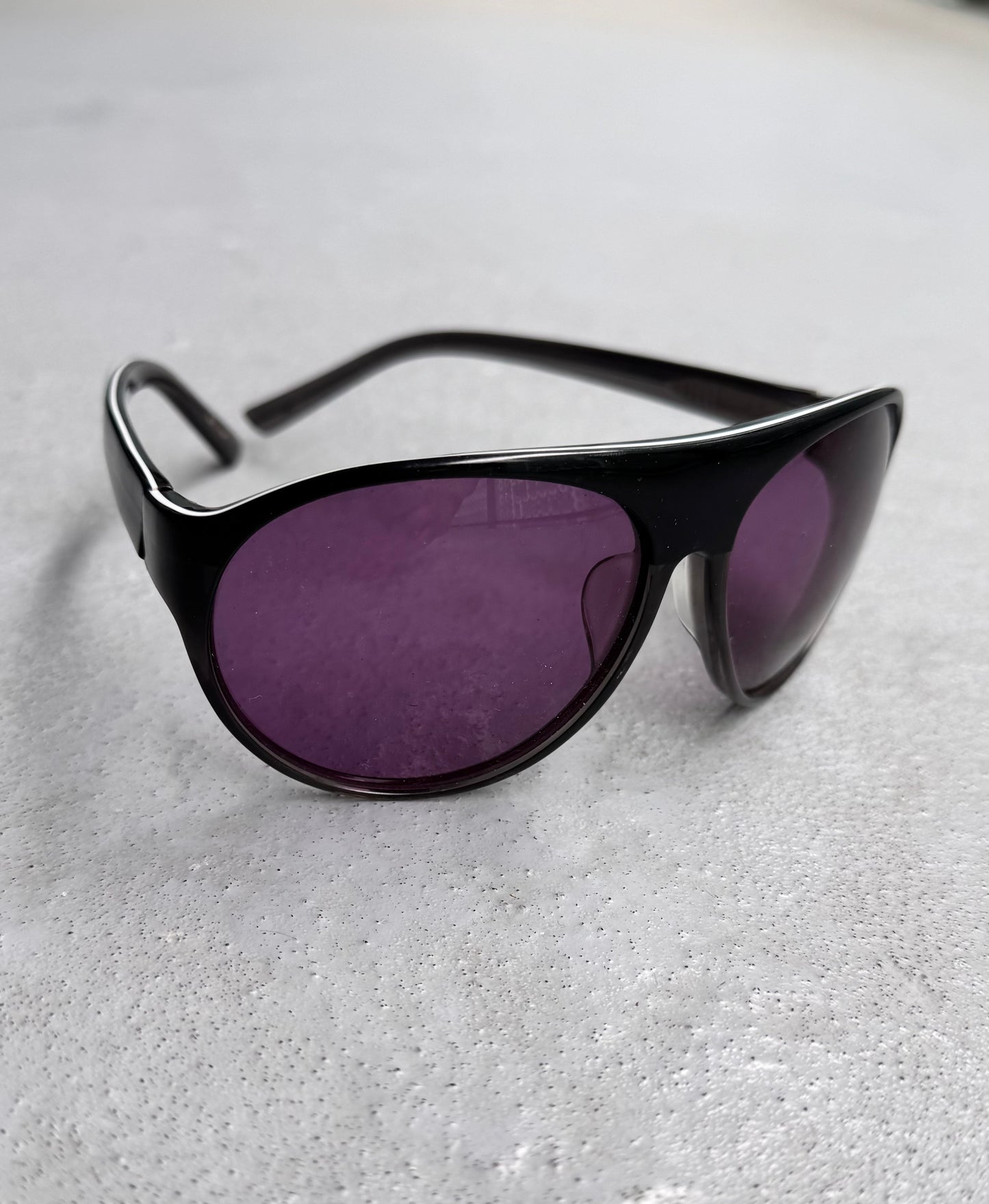 MiharaYasuhiro x Husam El Odeh SS10 Purple Tinted Sunglasses
