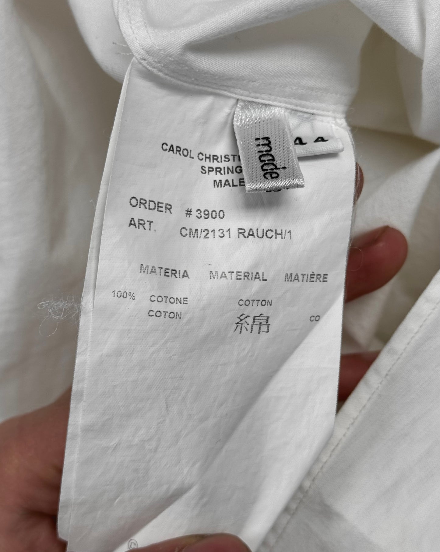 Carol Christian Poell SS06 “U-Turn” Diaper Flap Button-up Shirt