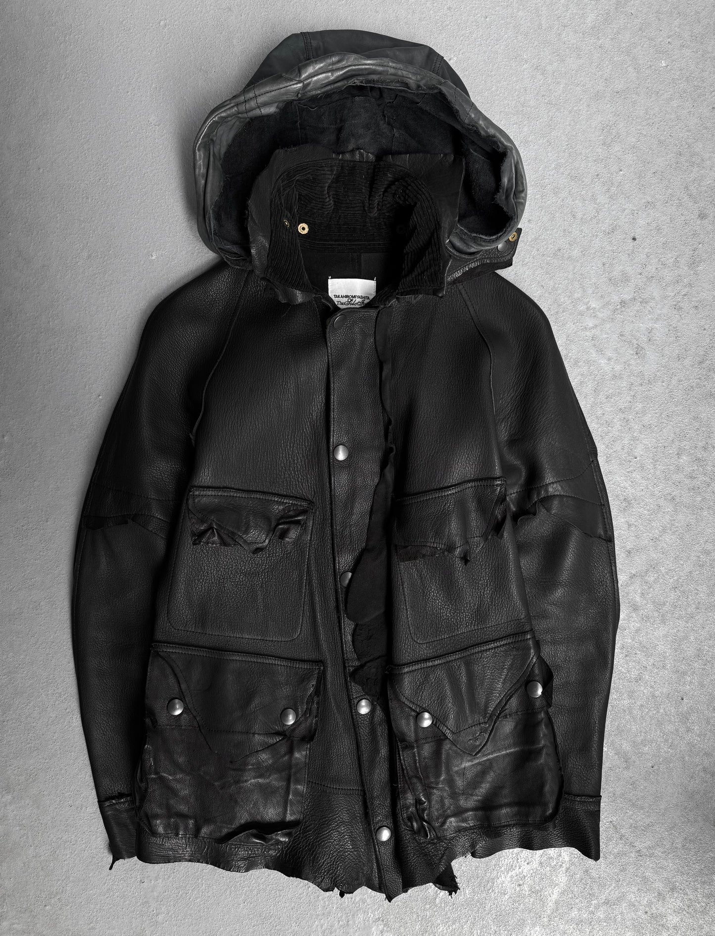 TakahiroMiyashita TheSoloist. AW14 Rough Out Deerskin Leather Military Jacket