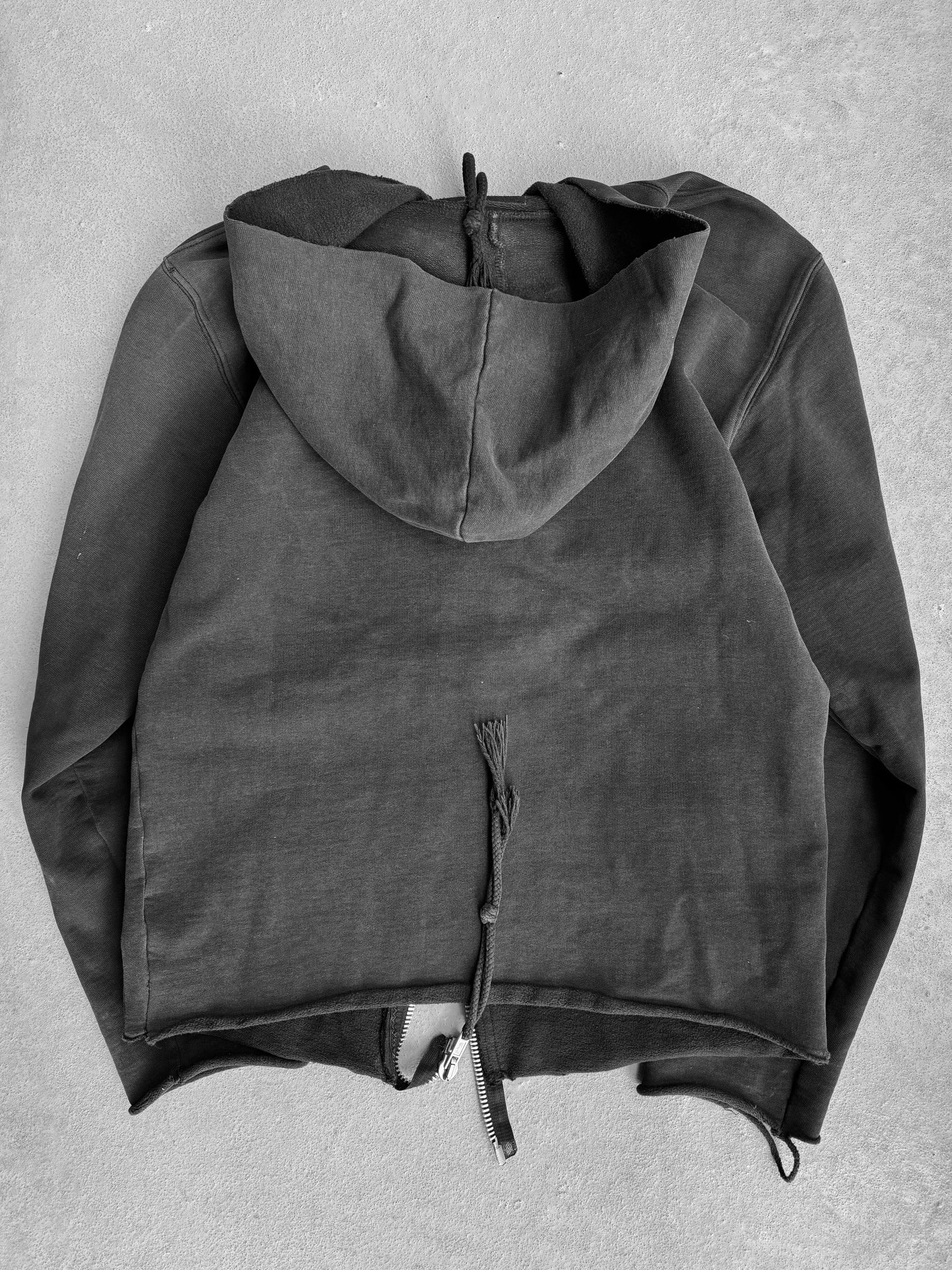 Rick Owens AW01 SLAB Reconstructed Double-Zipper Hoodie