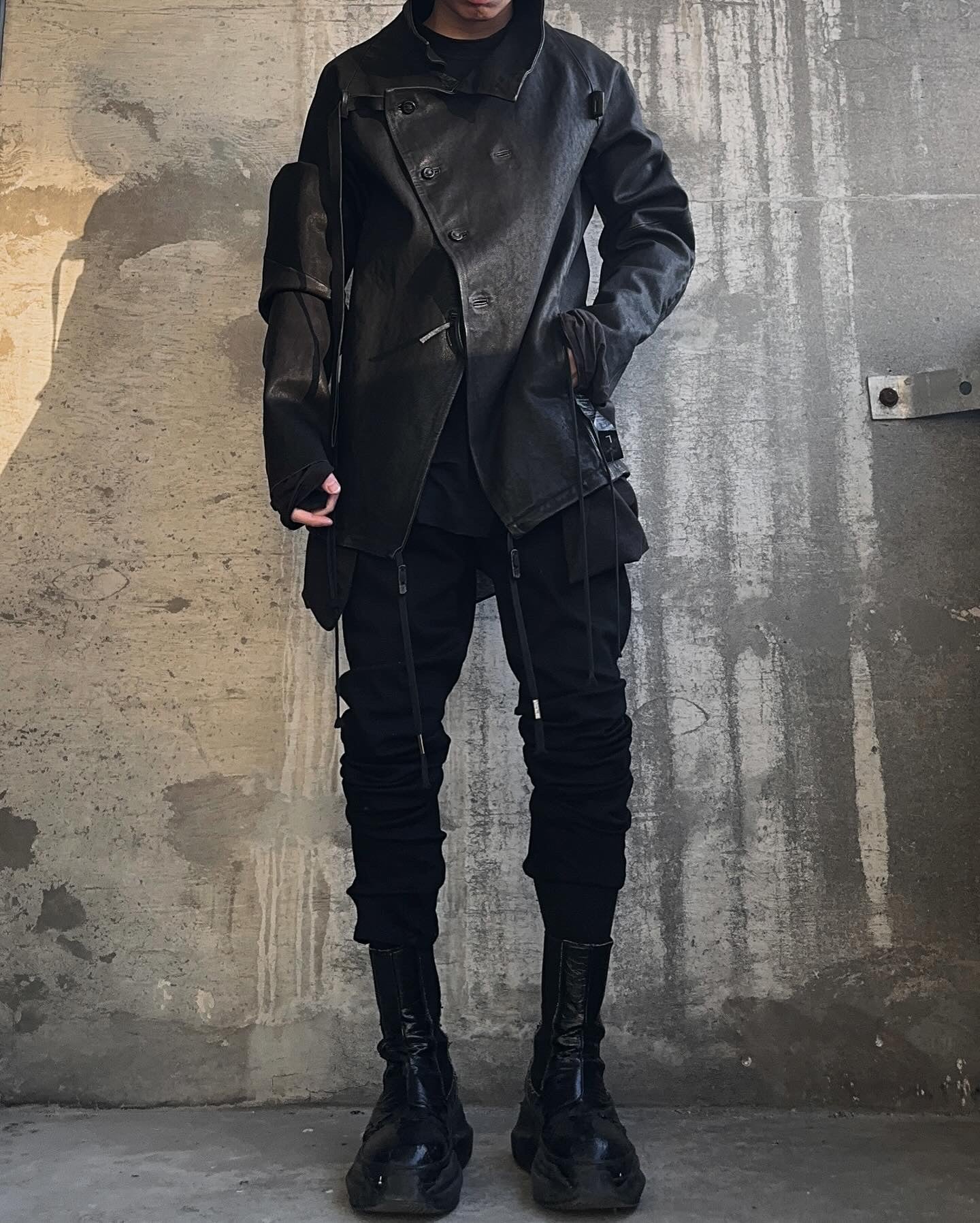 Boris Bidjan Saberi AW09-10 ‘JP2’ Waxed Perforated Lamb Leather Jacket