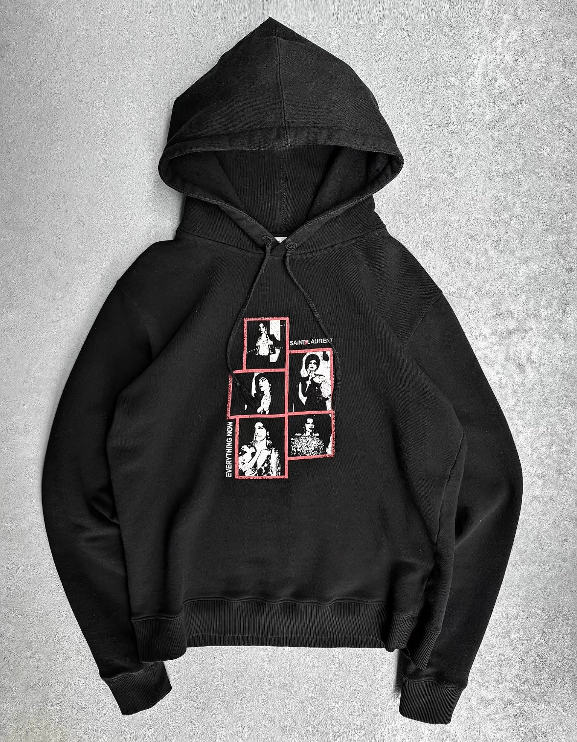 Saint Laurent Paris SS19 ‘Everything Now’ Graphic Hoodie