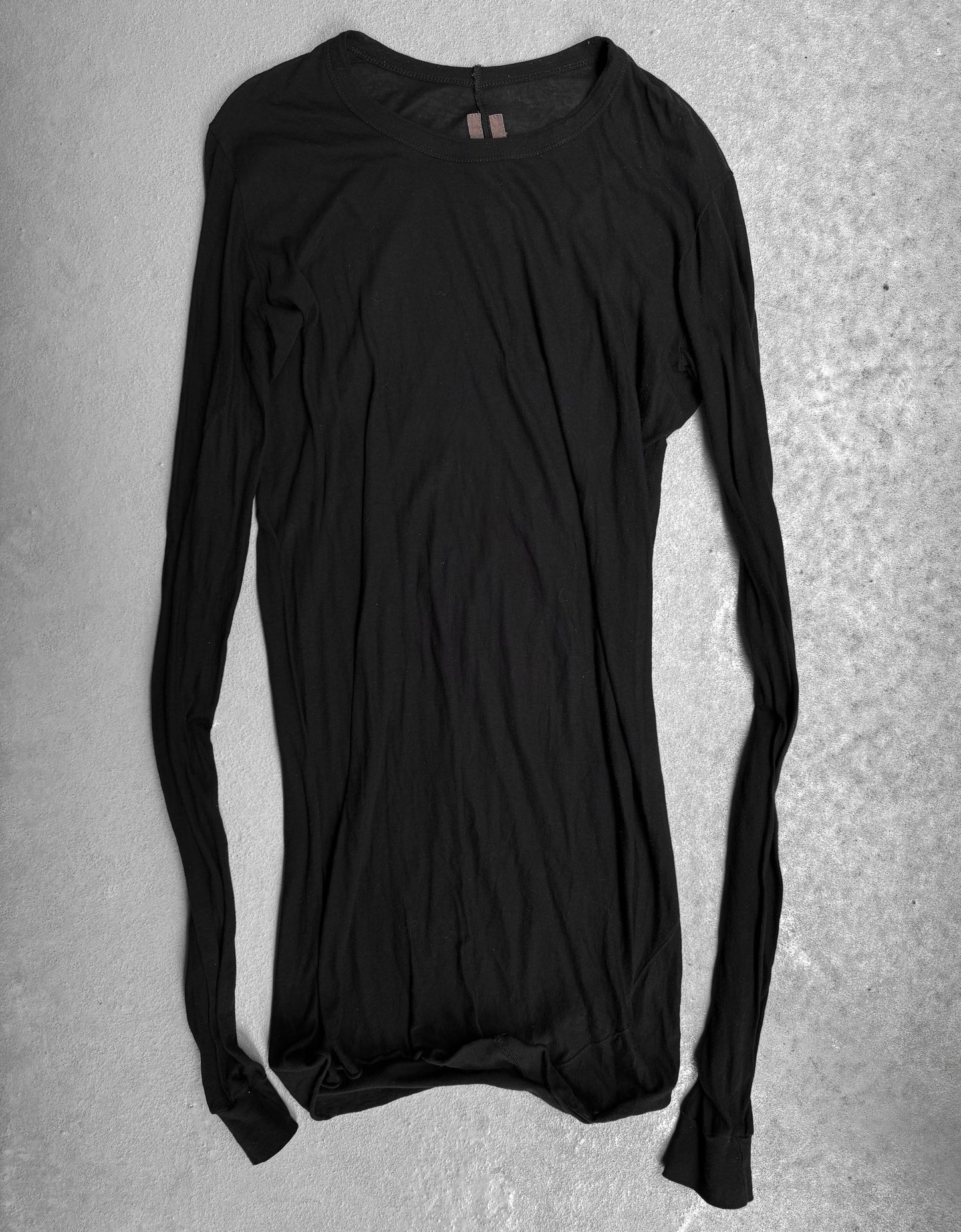 Rick Owens AW12 “MOUNTAIN” Black Sheer Unstable Long-sleeves
