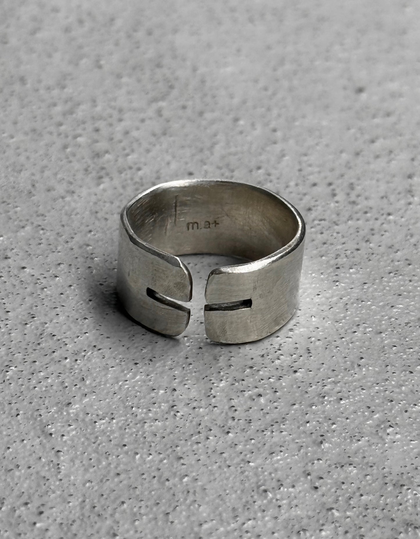 m.a+ by Maurizio Amadei ‘AG2-5' Silver Cross Ring