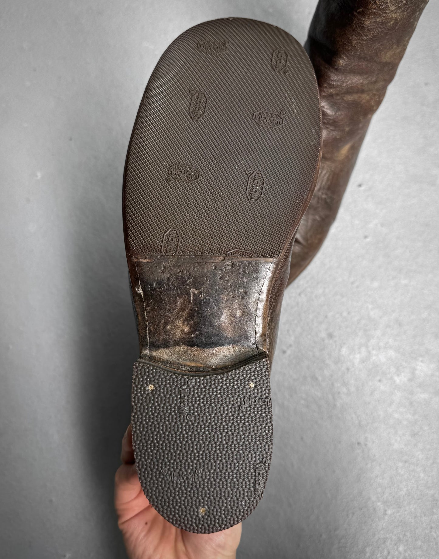 GUIDI Early 00s ‘986’ Donkey Leather Back-zip Boots