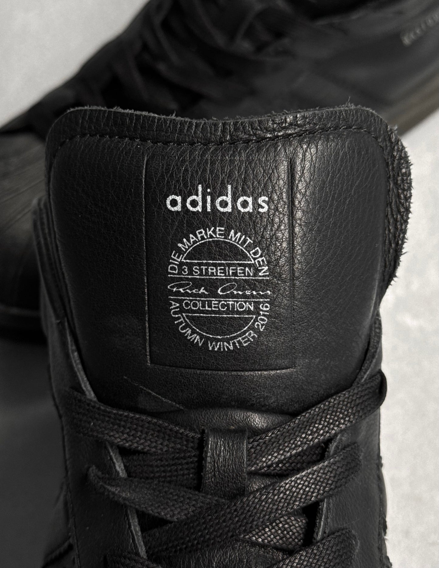 Rick Owens x adidas AW16 “MASTOSON” ‘Pro Model I’ Leather Platform Sneakers