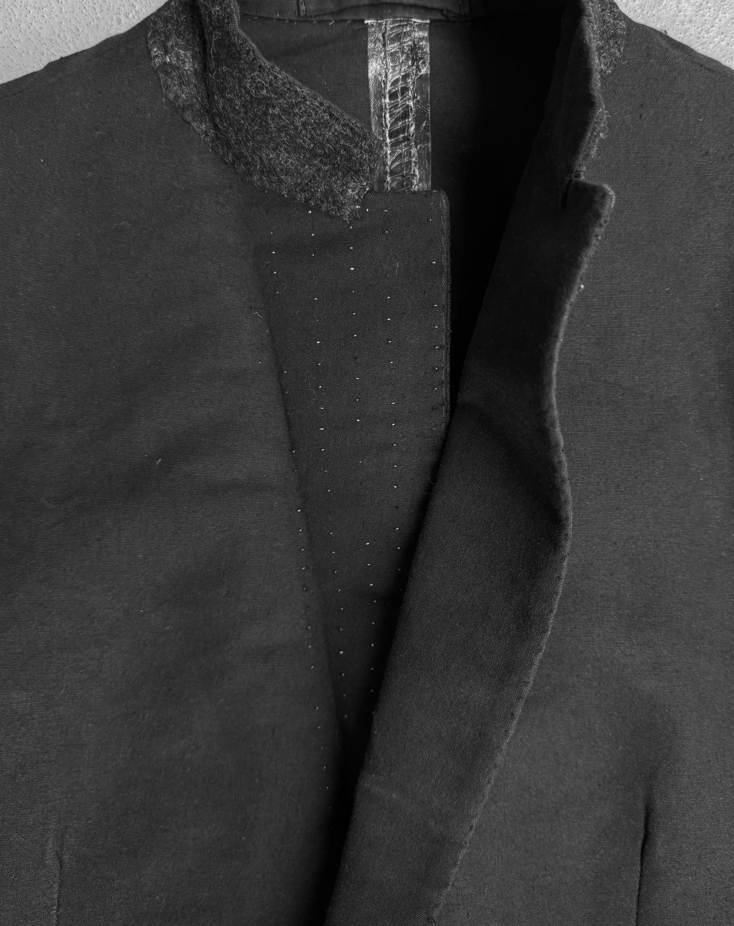 Carol Christian Poell Special ‘GM/2472 CORAWO’ Taped Overlock-Stitching Heavy Cotton Blazer