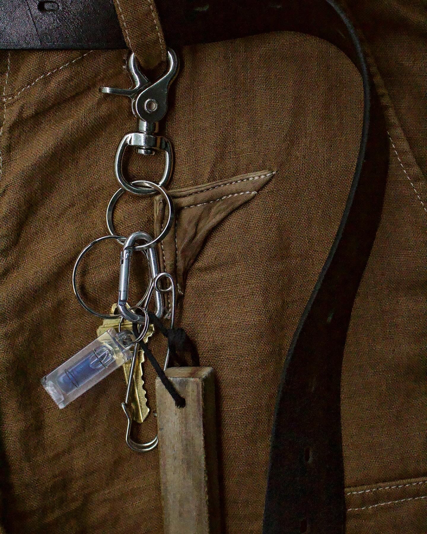 Kyoji Maruyama SS08 Garment-Dyed Leather Patch Linen Cargo Pants