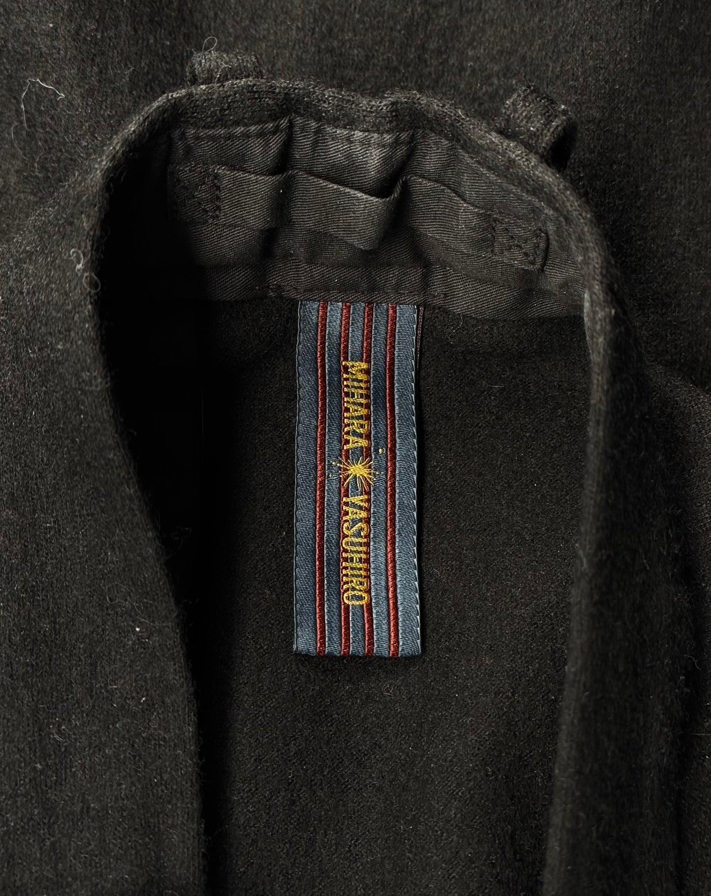 MiharaYasuhiro SS14 Black Drop-crotch Wool Pants