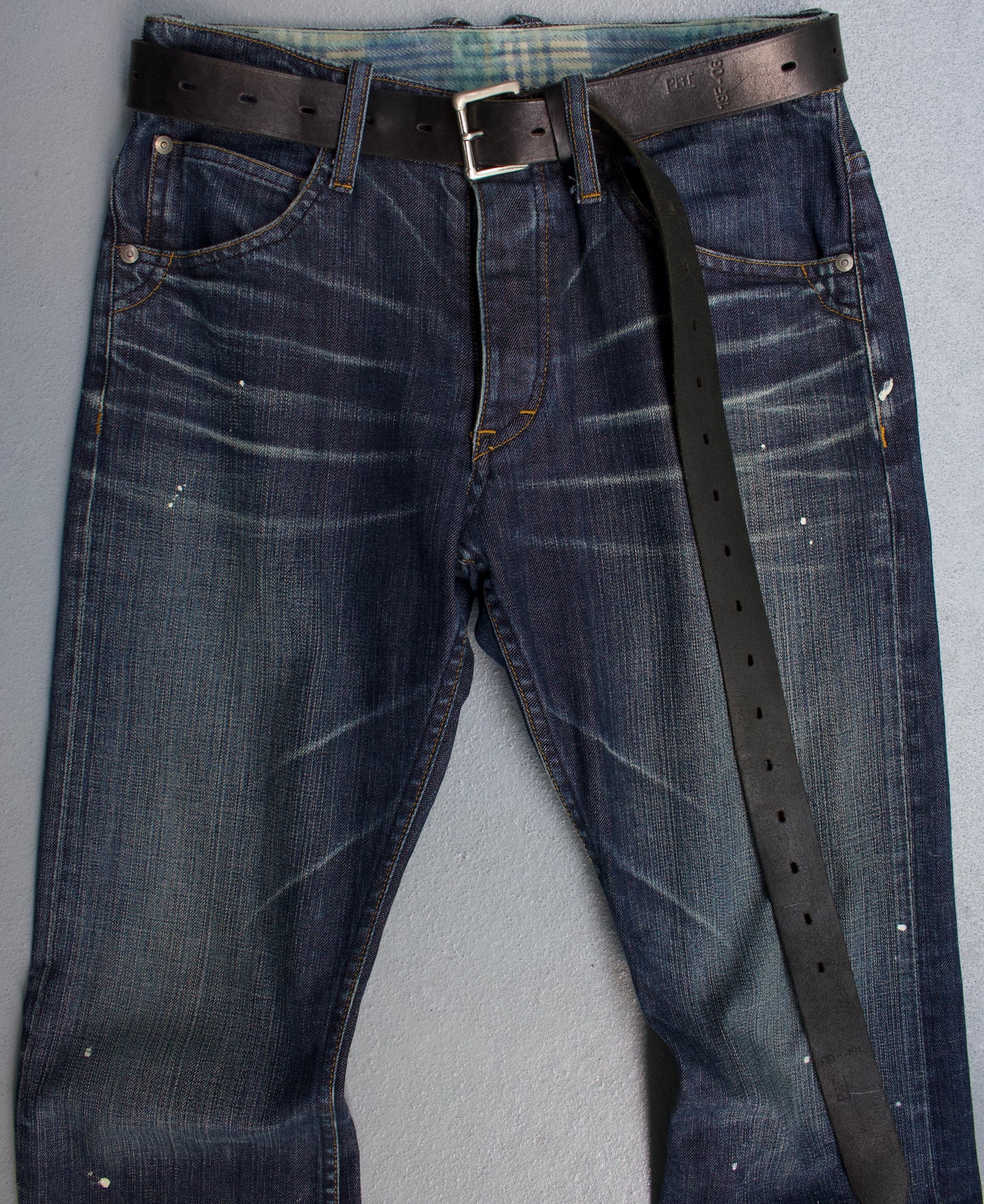 Isamu Katayama “BACKLASH” SS11 Blue Stone-Wash Bootcut Denim