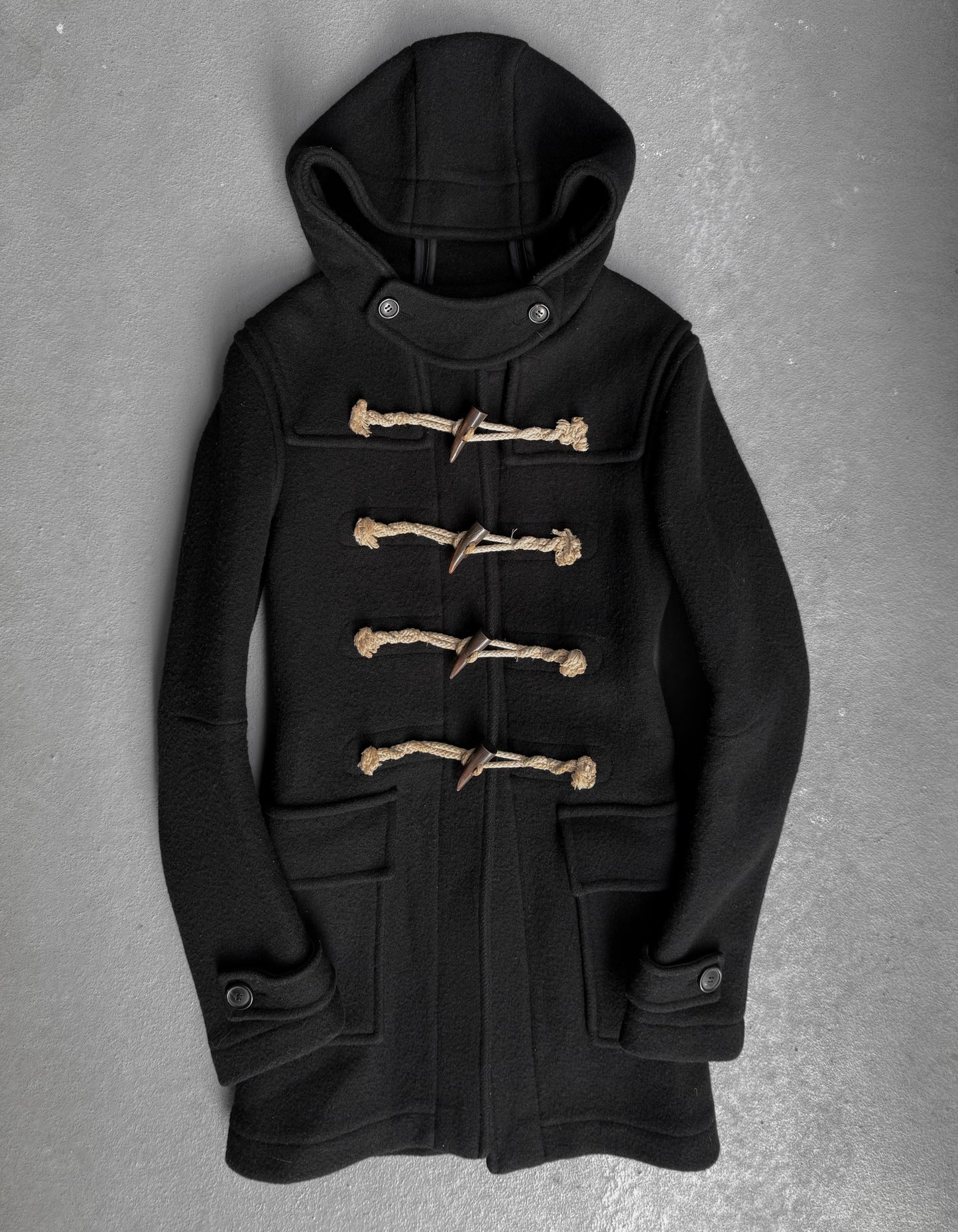 BALMAIN by Christophe Decarnin AW11 Boiled Wool Duffle Coat