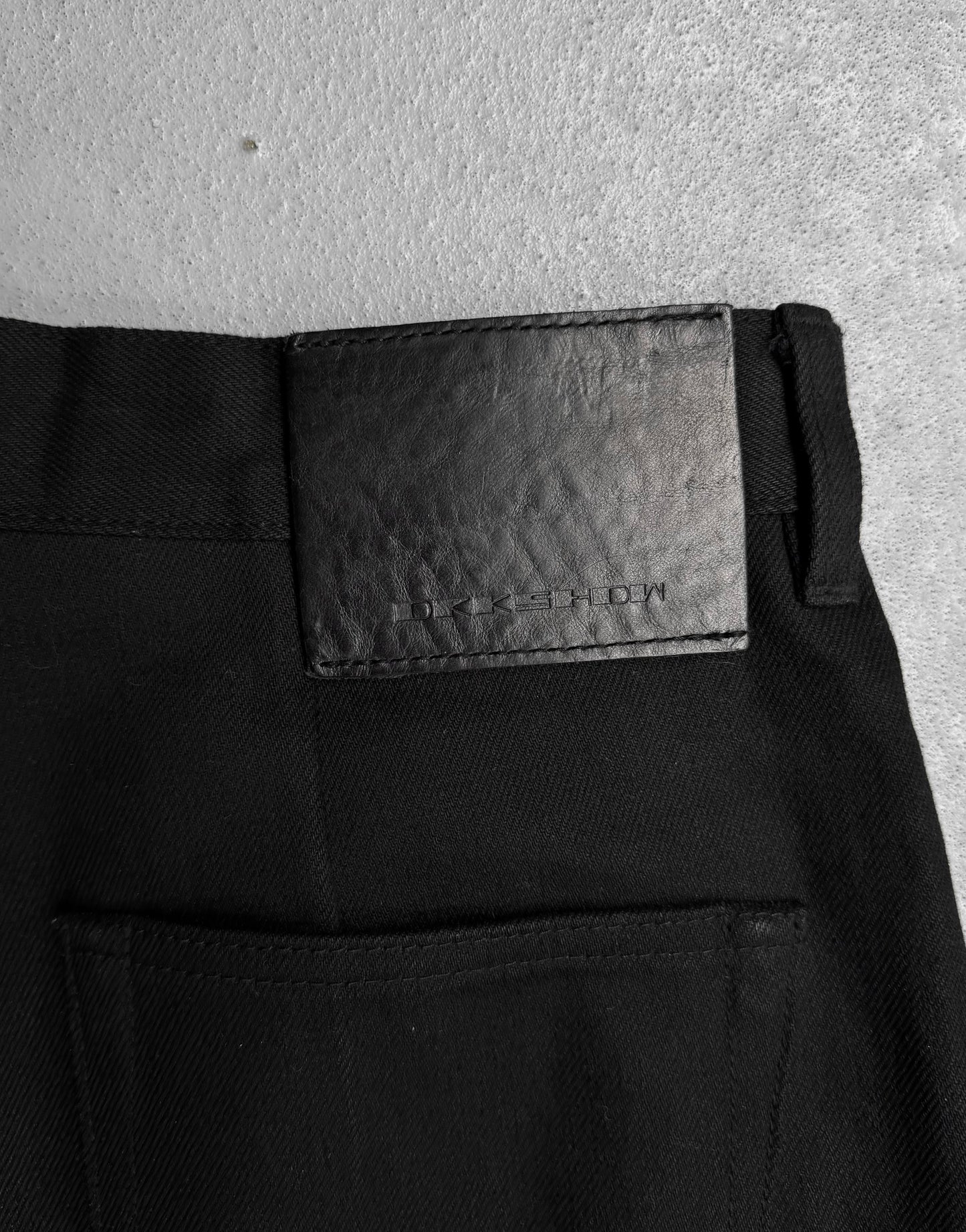 Rick Owens DRKSHDW AW22 “STROBE” 16oz Japanese Heavyweight Cotton ‘Geth Cut’ Wide Leg Denim