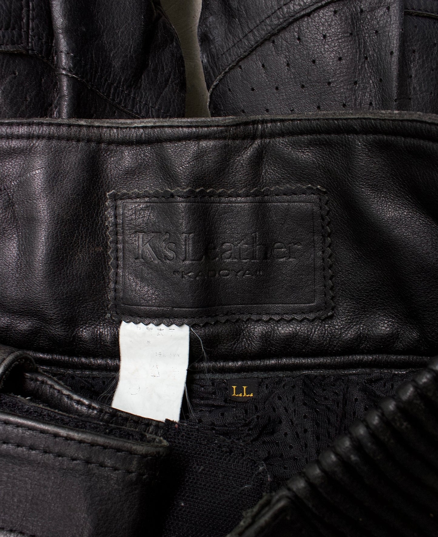 KADOYA K’s Leather 00s Goatskin Padded Motorcycle Pants