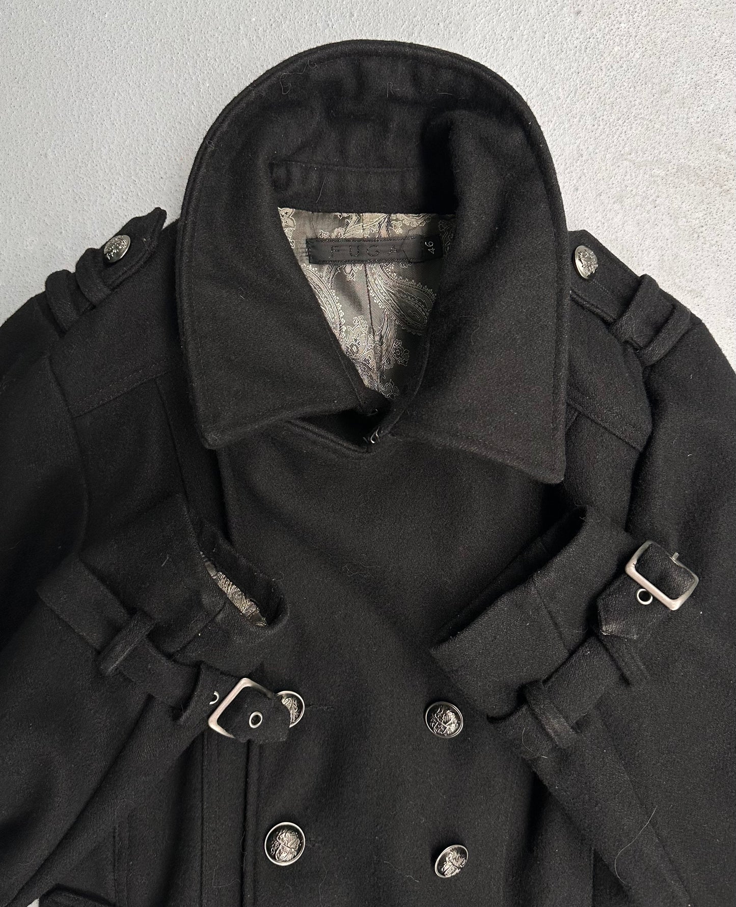 GOSTAR DE FUGA Early 00s ‘Napoleon’ Button-up Wool Jacket