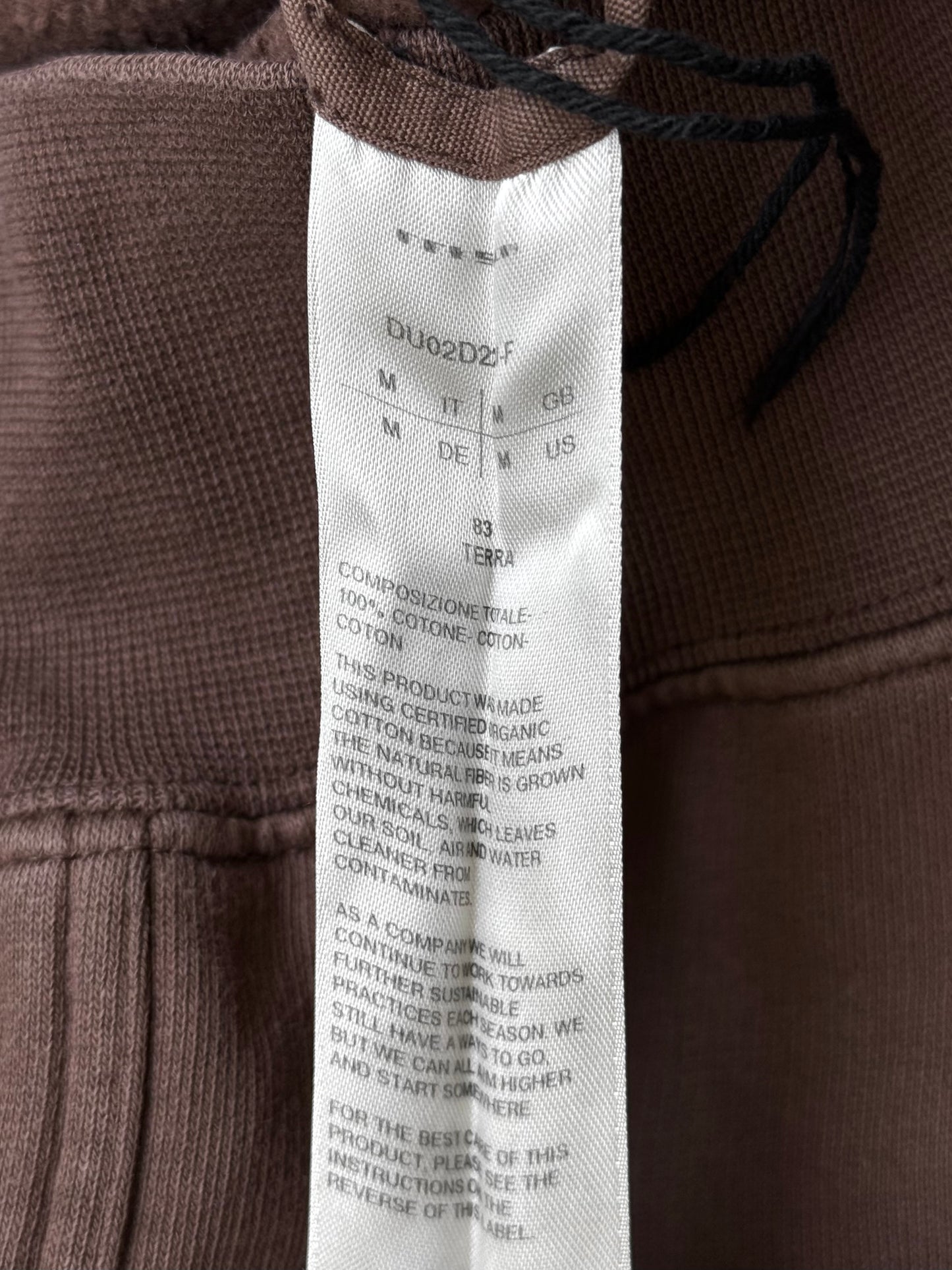Rick Owens DRKSHDW AW24 "PORTERVILLE" TERRA Gimp Hoodie