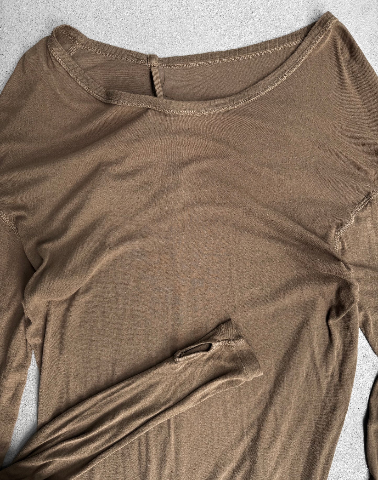 Boris Bidjan Saberi SS15 ‘LS1-F040IT’ Army Object-dyed Thumb Hole Long-sleeves