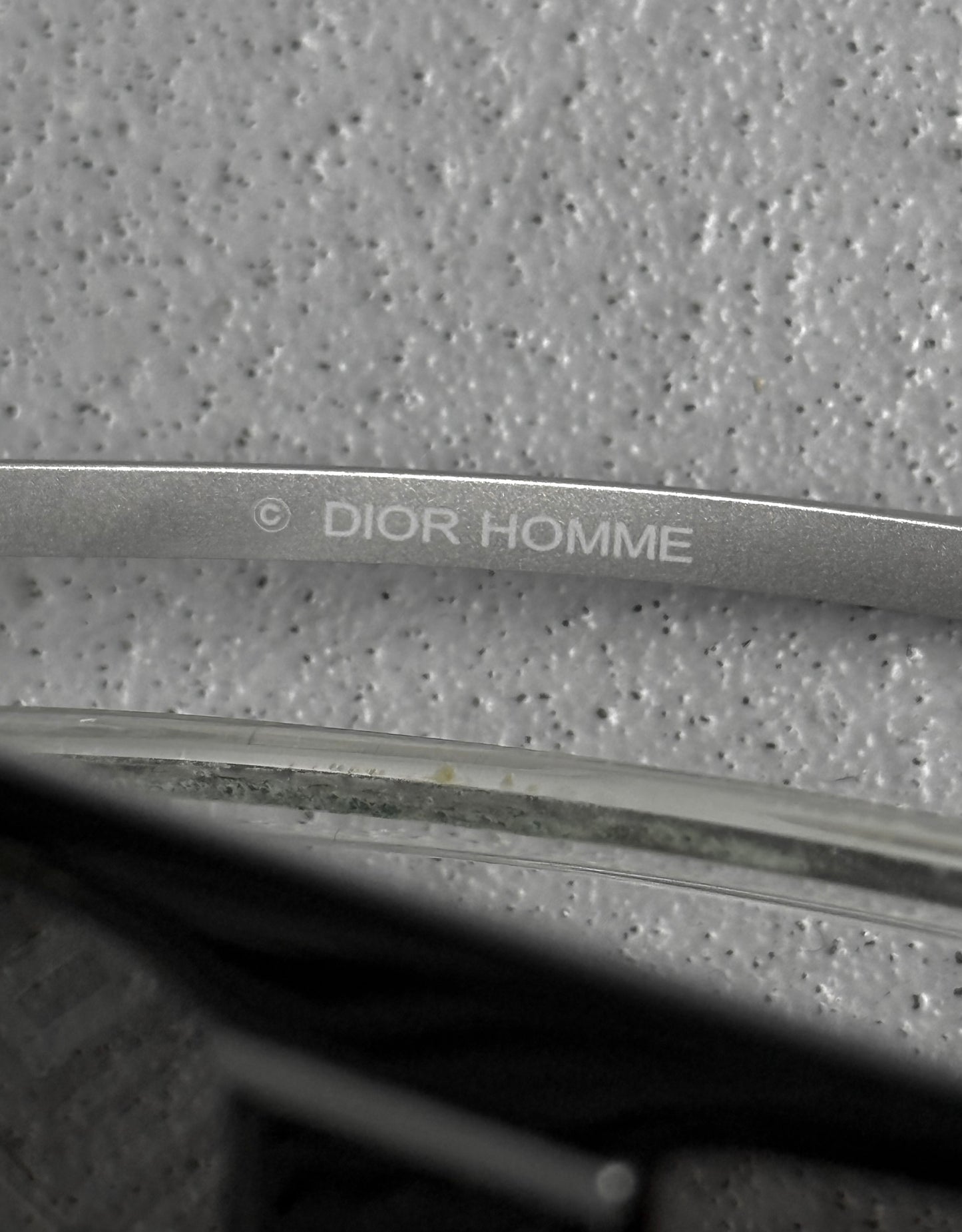 DIOR HOMME by Hedi Slimane AW03 “LUSTER” Silver ‘Black Tie 12/S’ Sunglasses