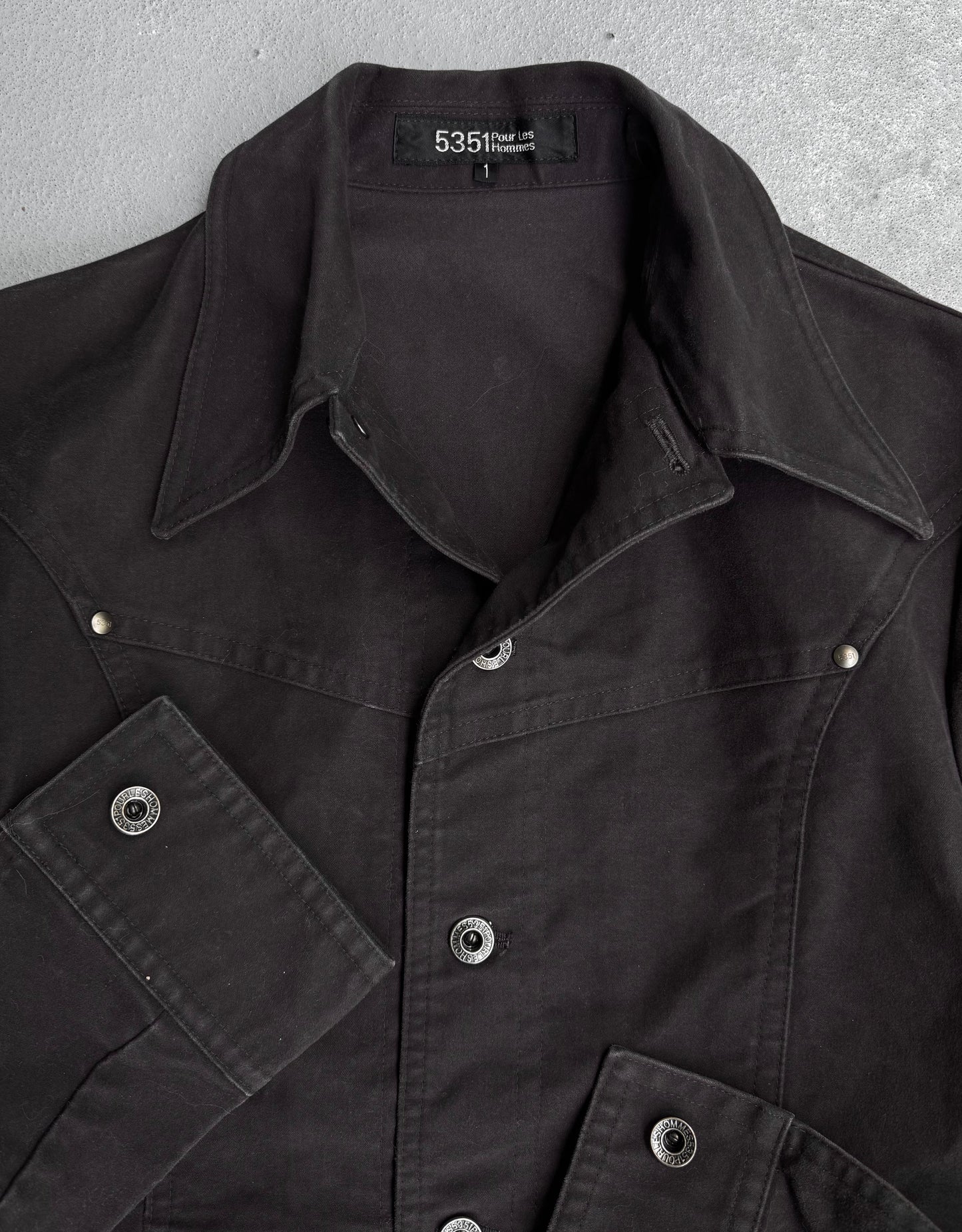 5351 Pour Les Hommes Early 00s Moleskin Button-up Jacket