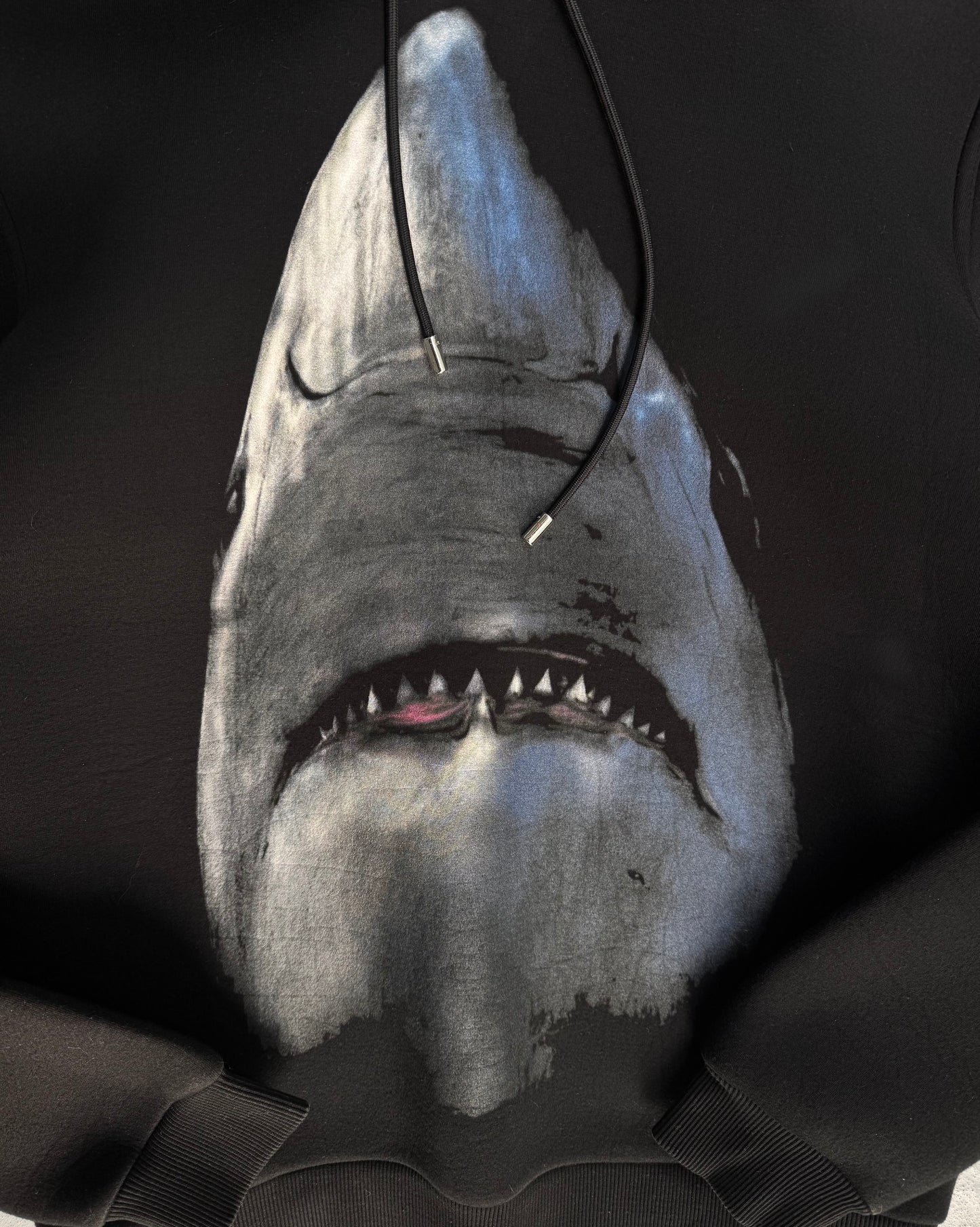 GIVENCHY by Ricardo Tisci AW12 “White Shark” Neoprene Graphic Hoodie