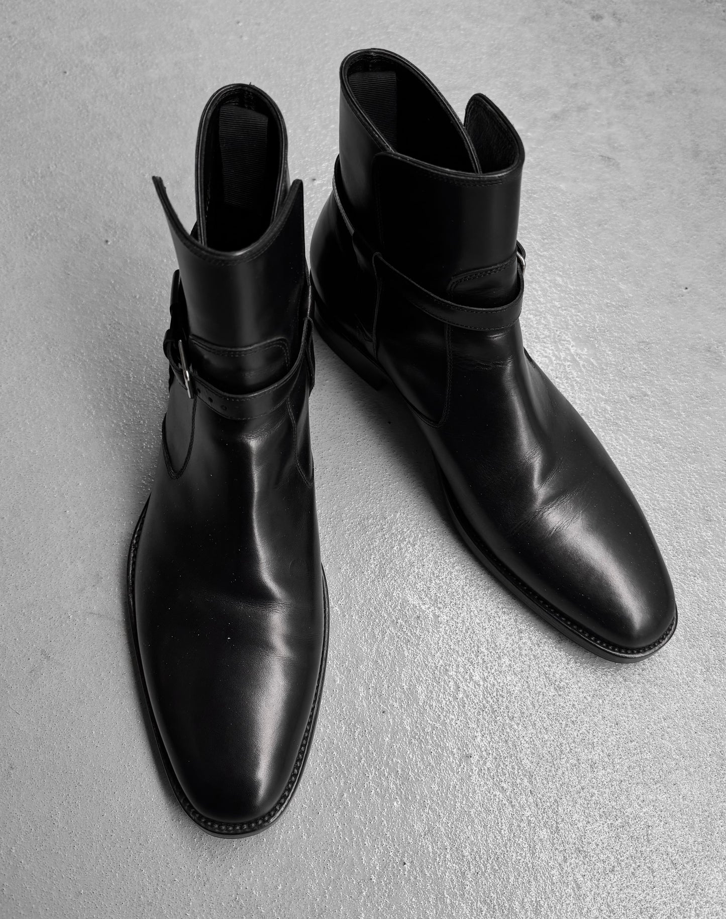Saint Laurent Paris AW14 Leather 30mm ‘Jodhphur’ Buckle Boots