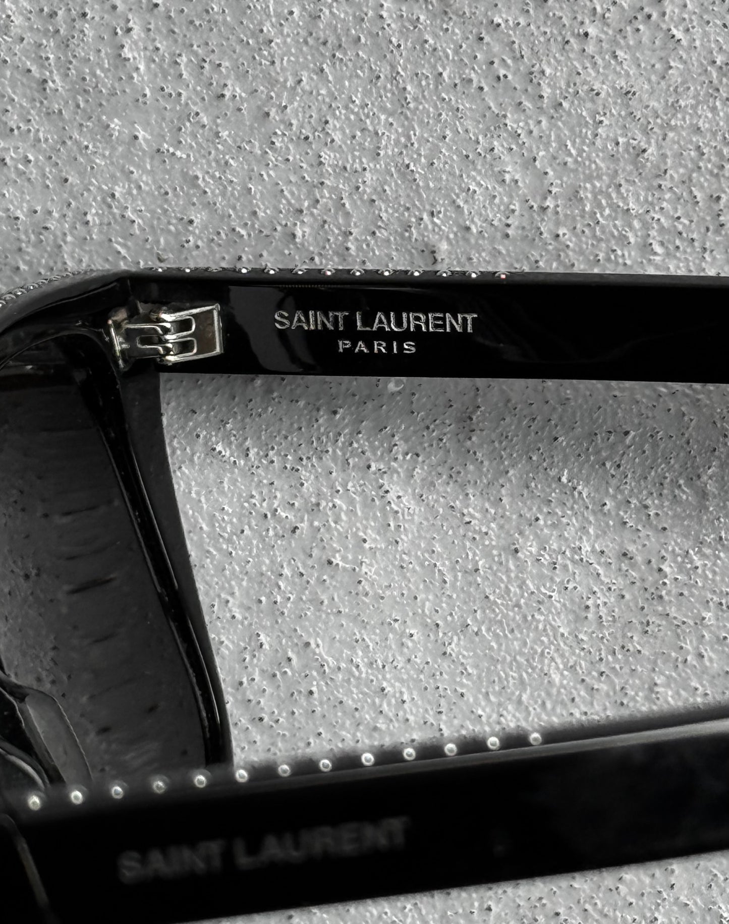 Saint Laurent Paris AW19 Studded ‘SL1’ Ace Square Frame Sunglasses