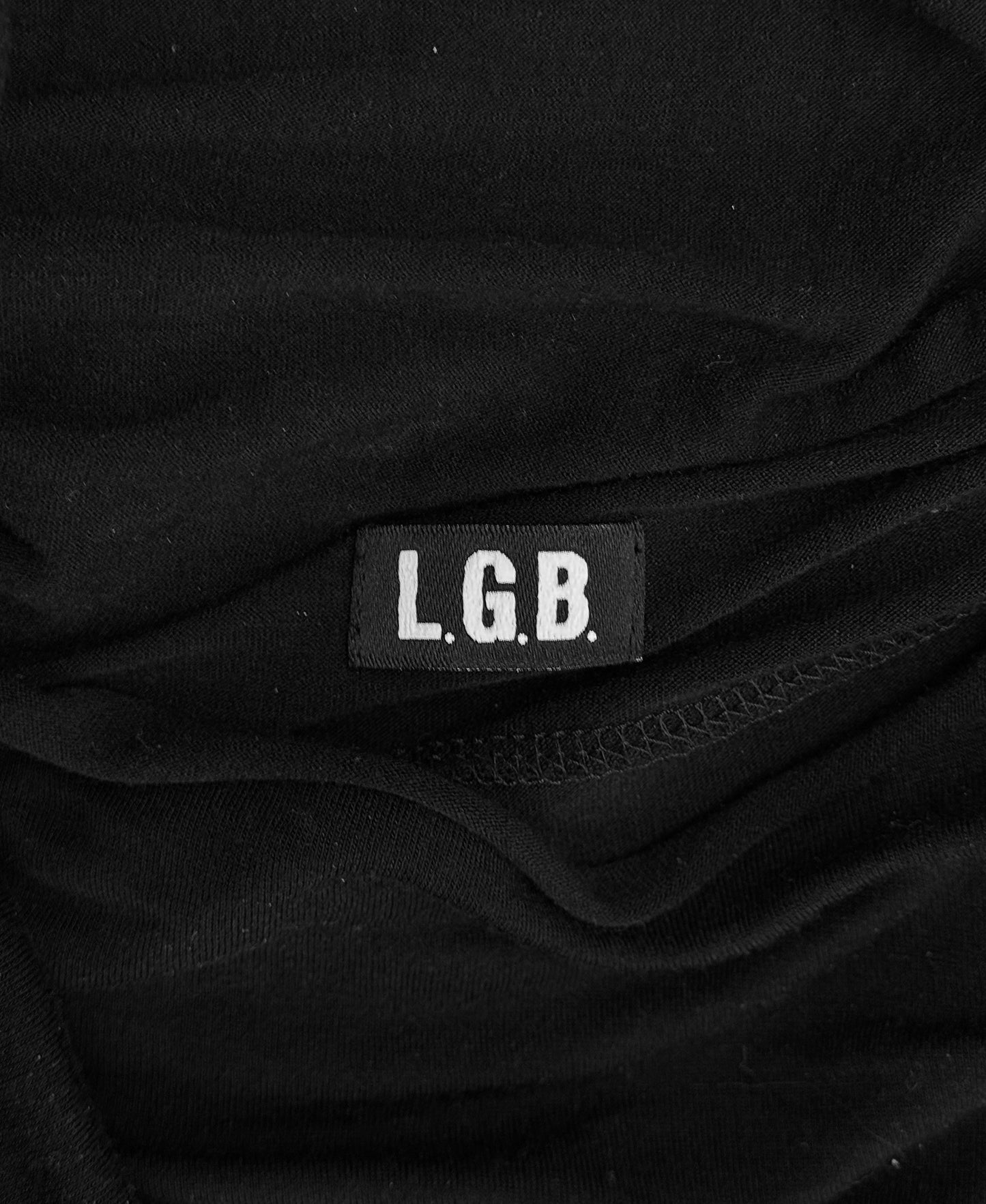 L.G.B Early 00s Black Draped Cashmere-blend Cardigan