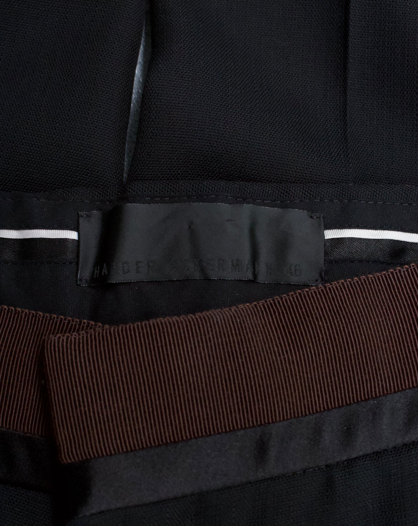 Haider Ackermann AW16 High-Waisted Wool Dress Pants