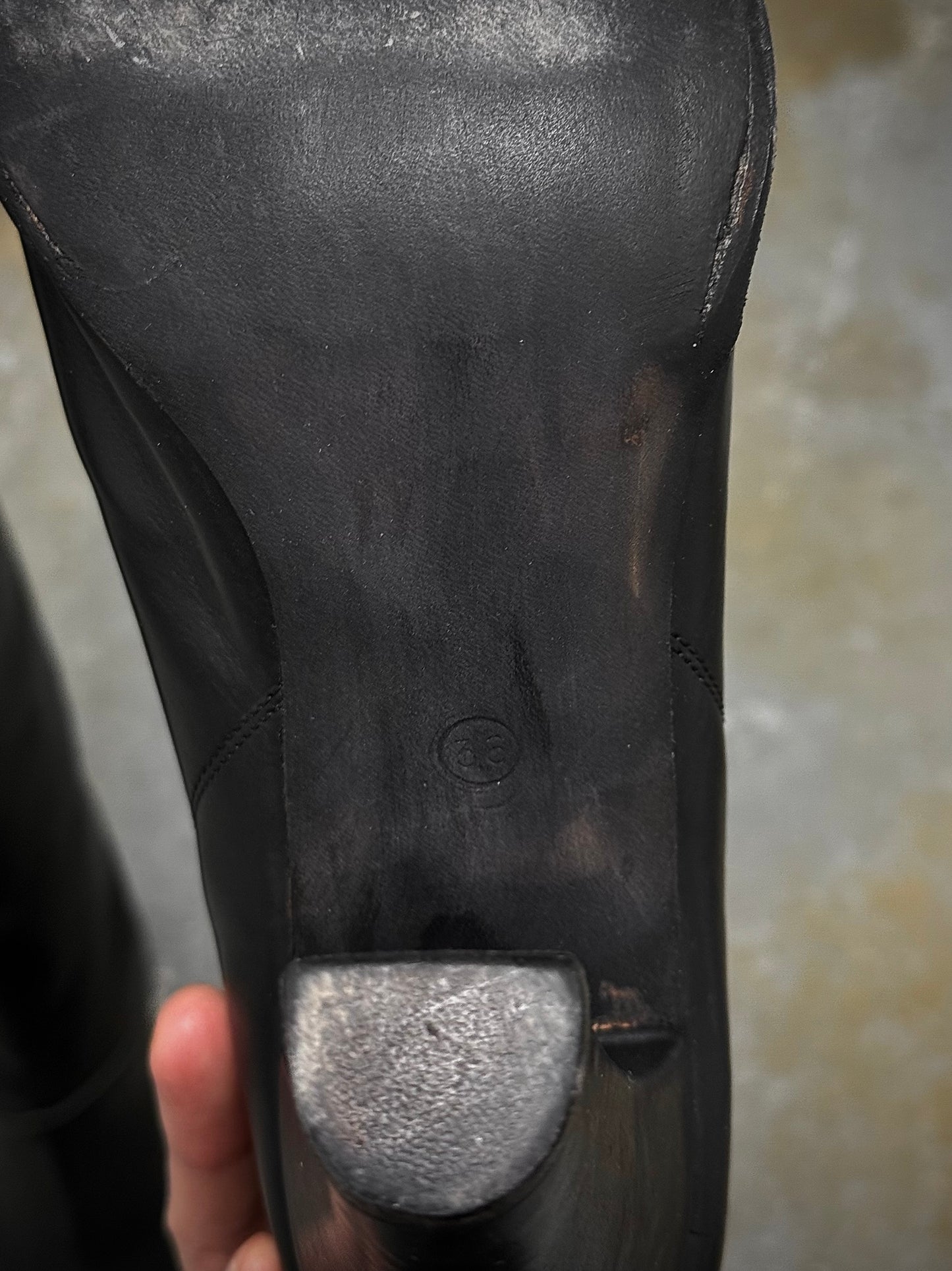 m.a+ by Maurizio Amadei AW19 'SW7C46Z' VIP 1.3 Black Tall Back Zip Calf Leather Boots