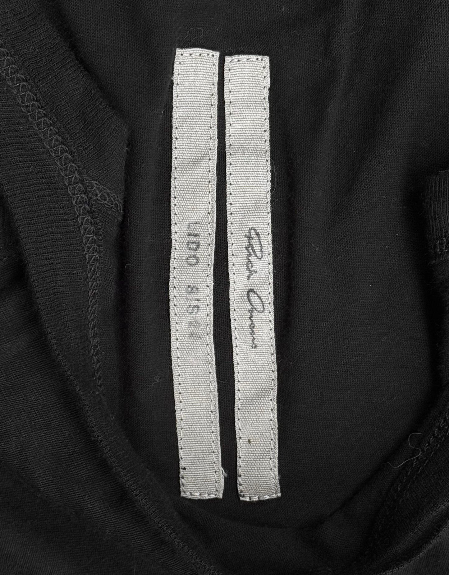 Rick Owens SS24 “LIDO” Black Sheer Oversized Tank Top