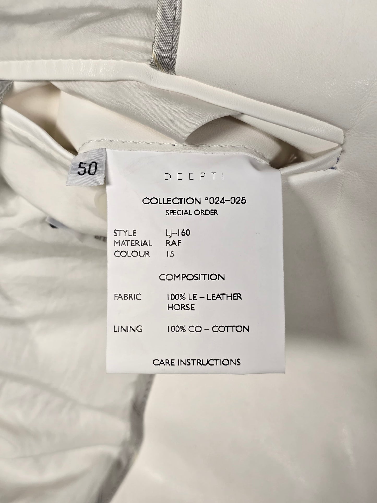 DEEPTI Collection °024-025 Special Order 'LJ-160 RAF-15 Long Leather 2-Button Jacket With Cutaway Detail
