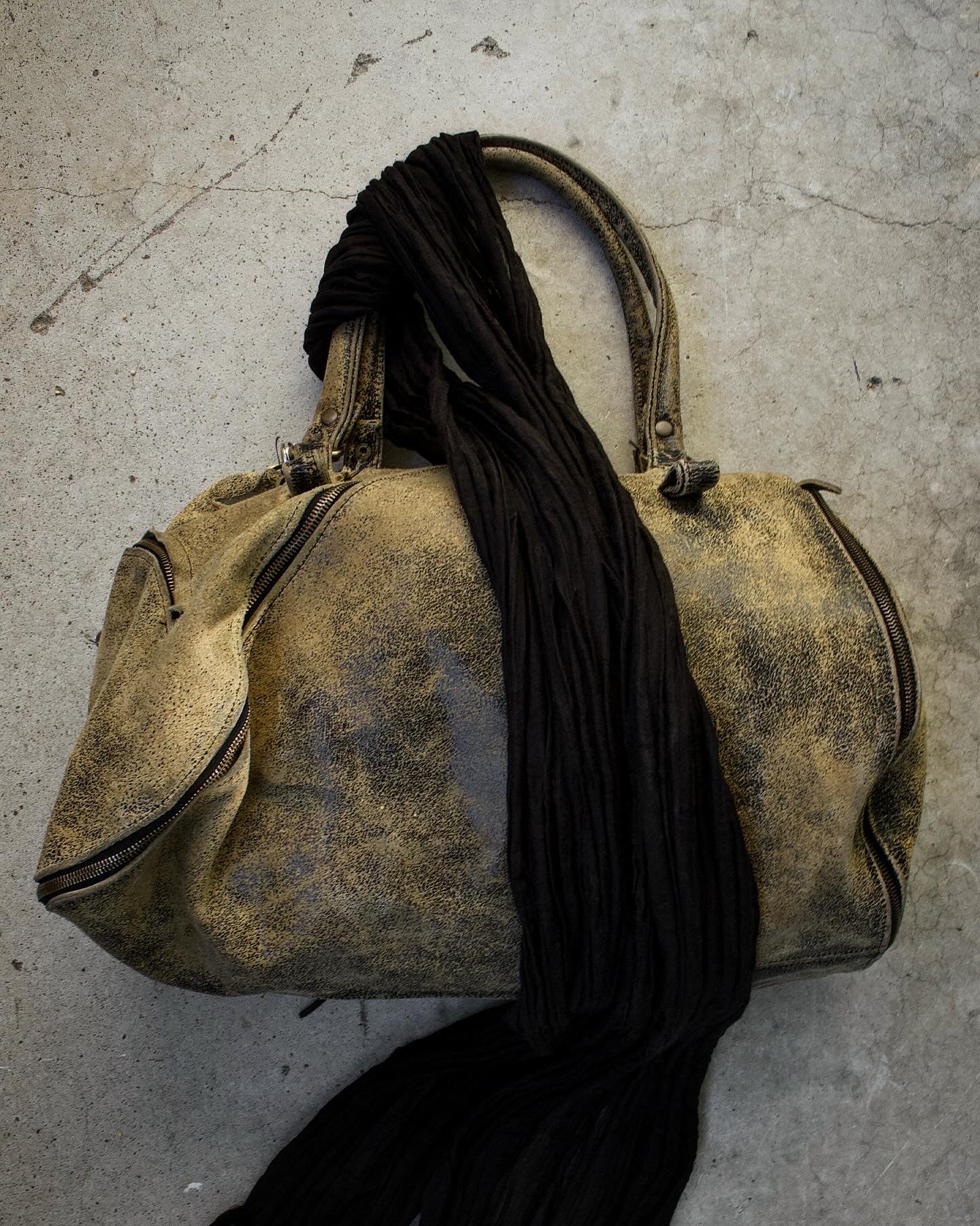 MiharaYasuhiro x Jas M.B AW08 ‘Boston’ Tornado Zip Cowhide Leather Bag