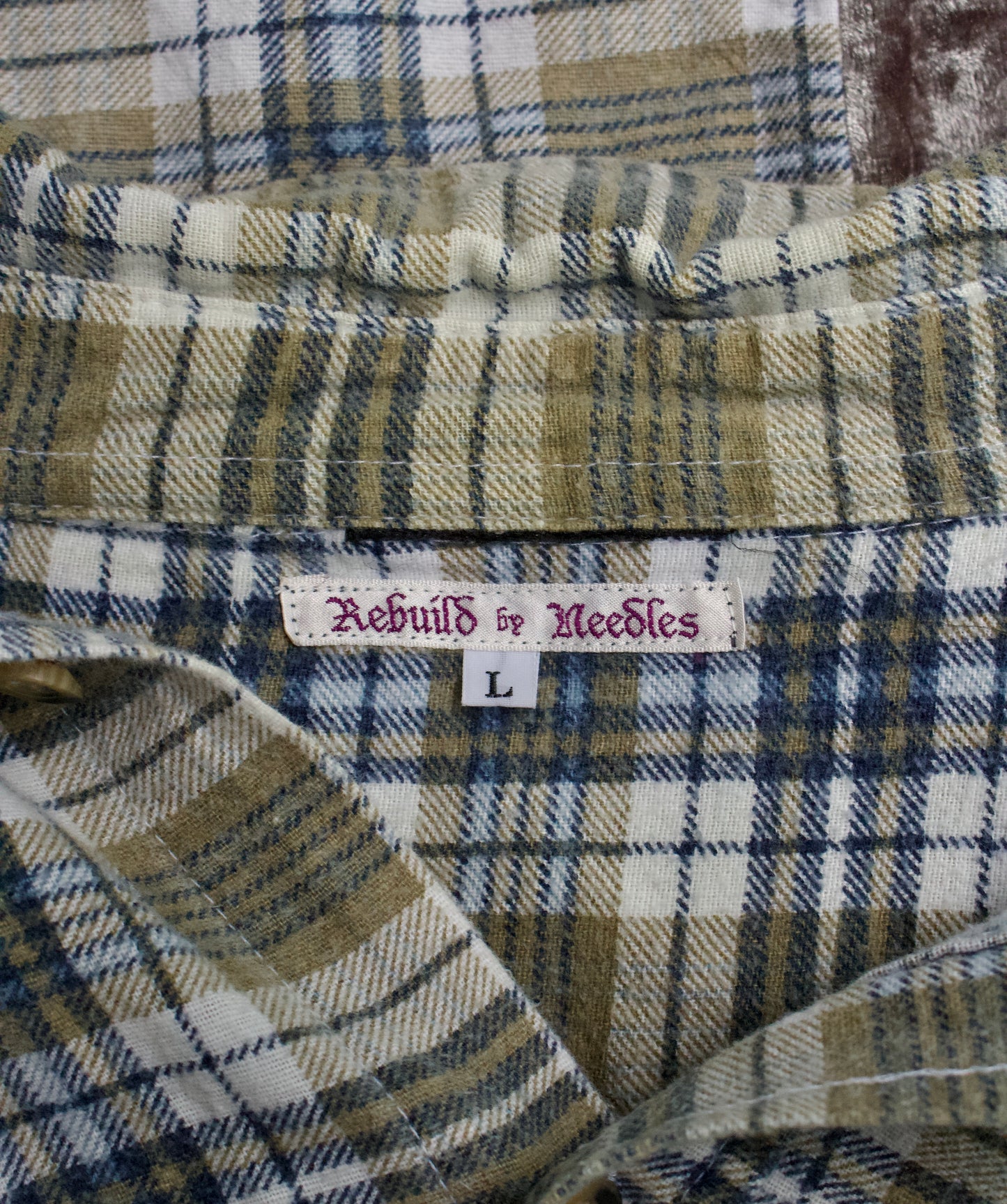 Rebuild by Needles 00s 7-cut Reconstructed Flannel Shirts