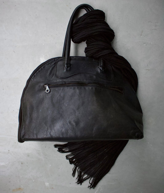 MiharaYasuhiro x Jas M.B SS09 Detachable Double-zip Crush Cowhide Leather Handbag