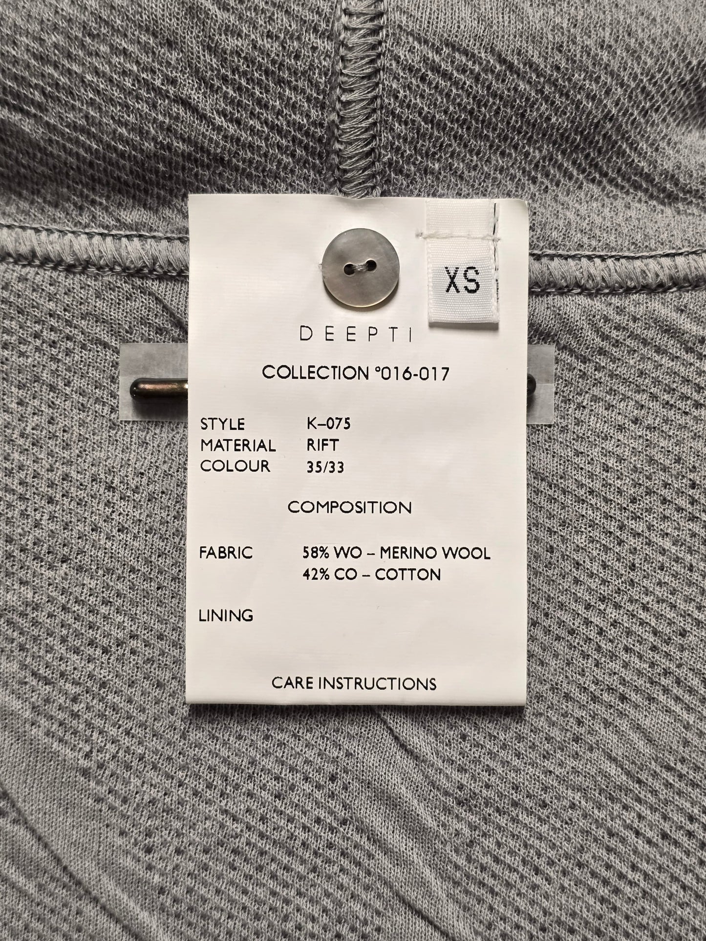 DEEPTI Collection °016-017 'K-075 RIFT-35/33 Reversible Knitted Longsleeve High Neck