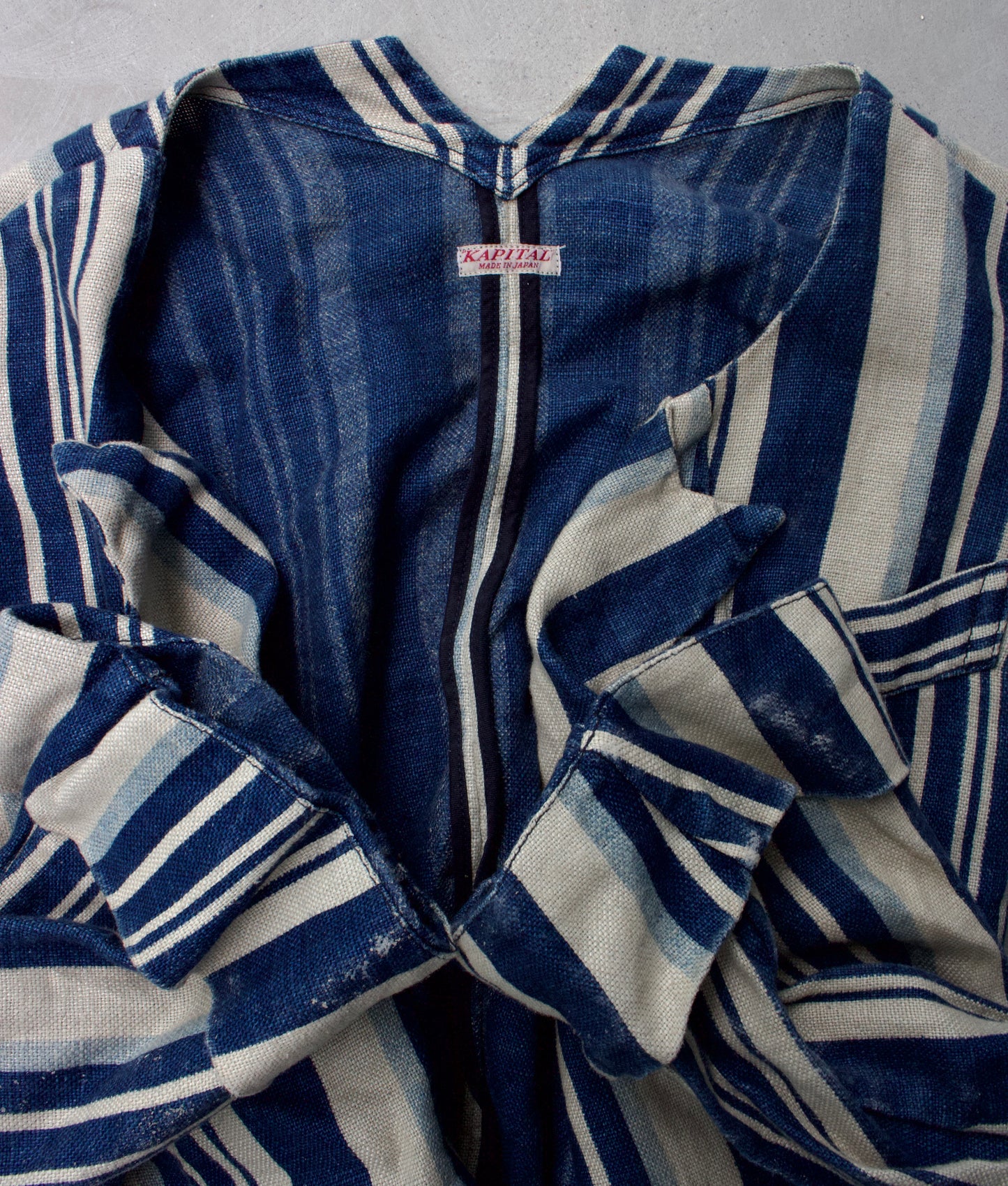 KAPITAL Double-breasted Navy Stripes Sailor Jacket