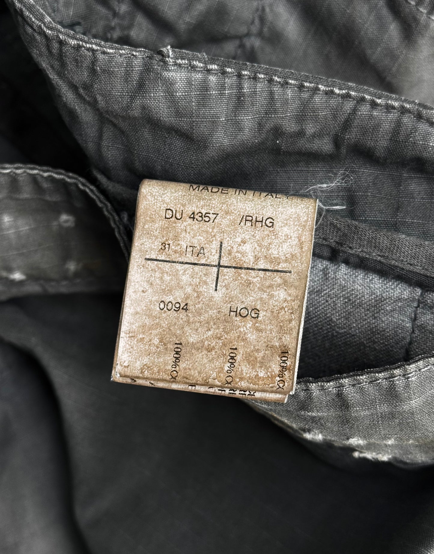 Rick Owens DRKSHDW AW09 “CRUST” Hogwash Aircut Ripstop Pants