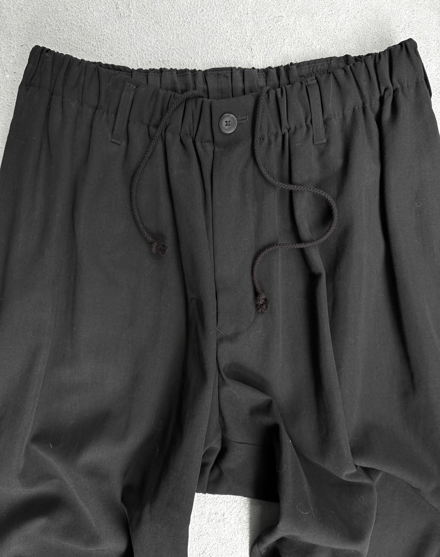 Yohji Yamamoto POUR HOMME SS20 Pleated Drop-crotch Balloon Crop Pants