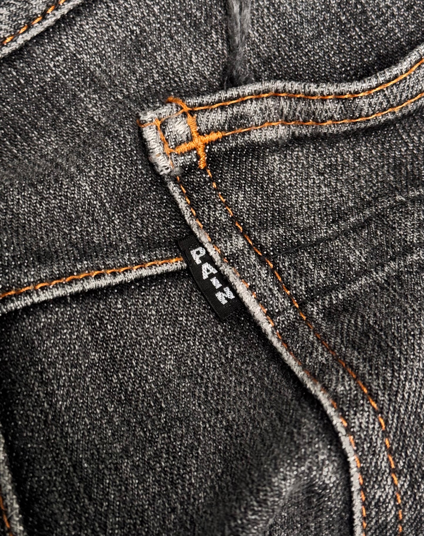 Number (N)ine AW07 “Love, God, Murder” Washed Grey Slim Bootcut Denim