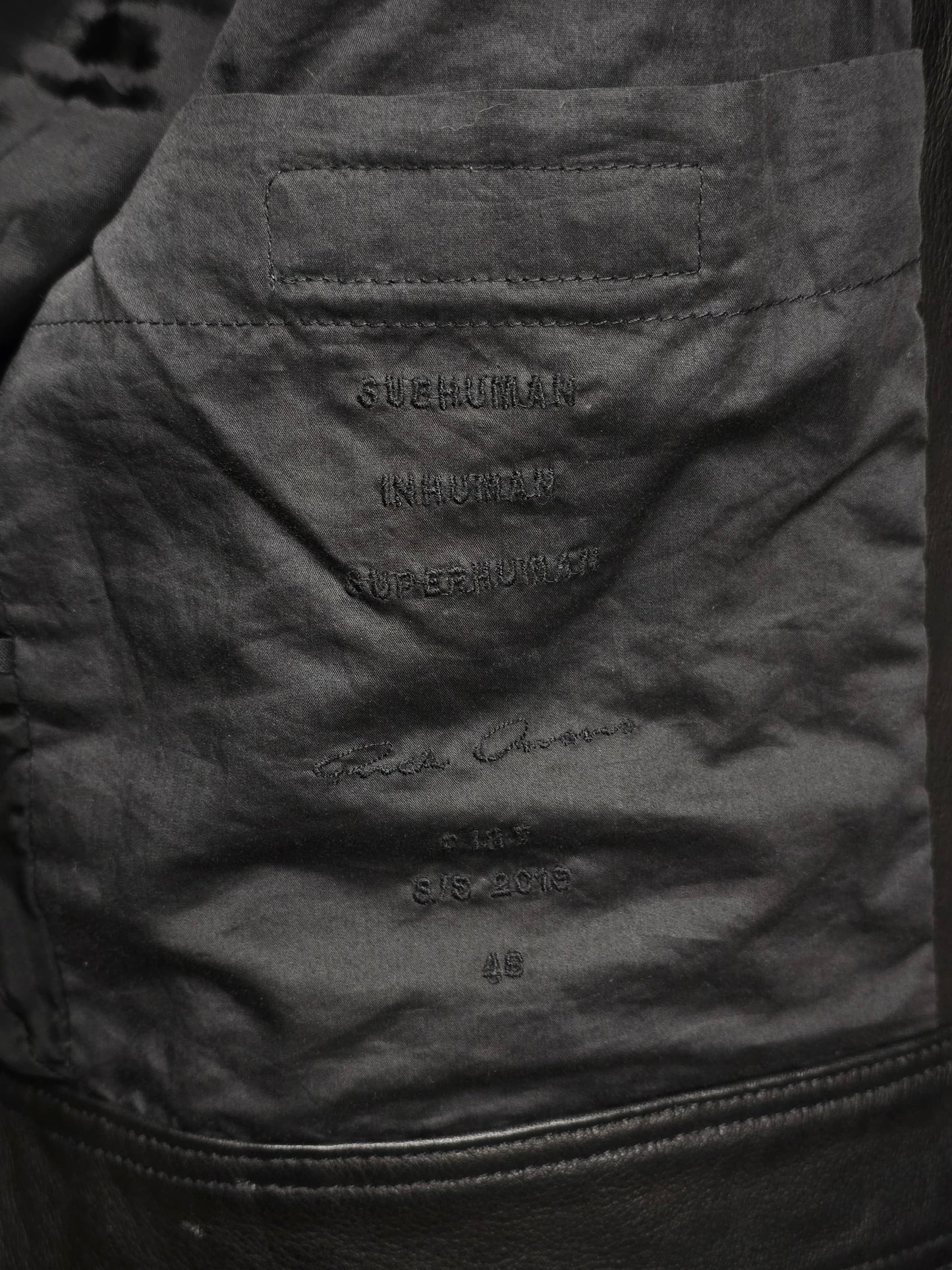 Rick Owens SS18 "DIRT" 'Little Joe' Cropped Calf Leather Jacket